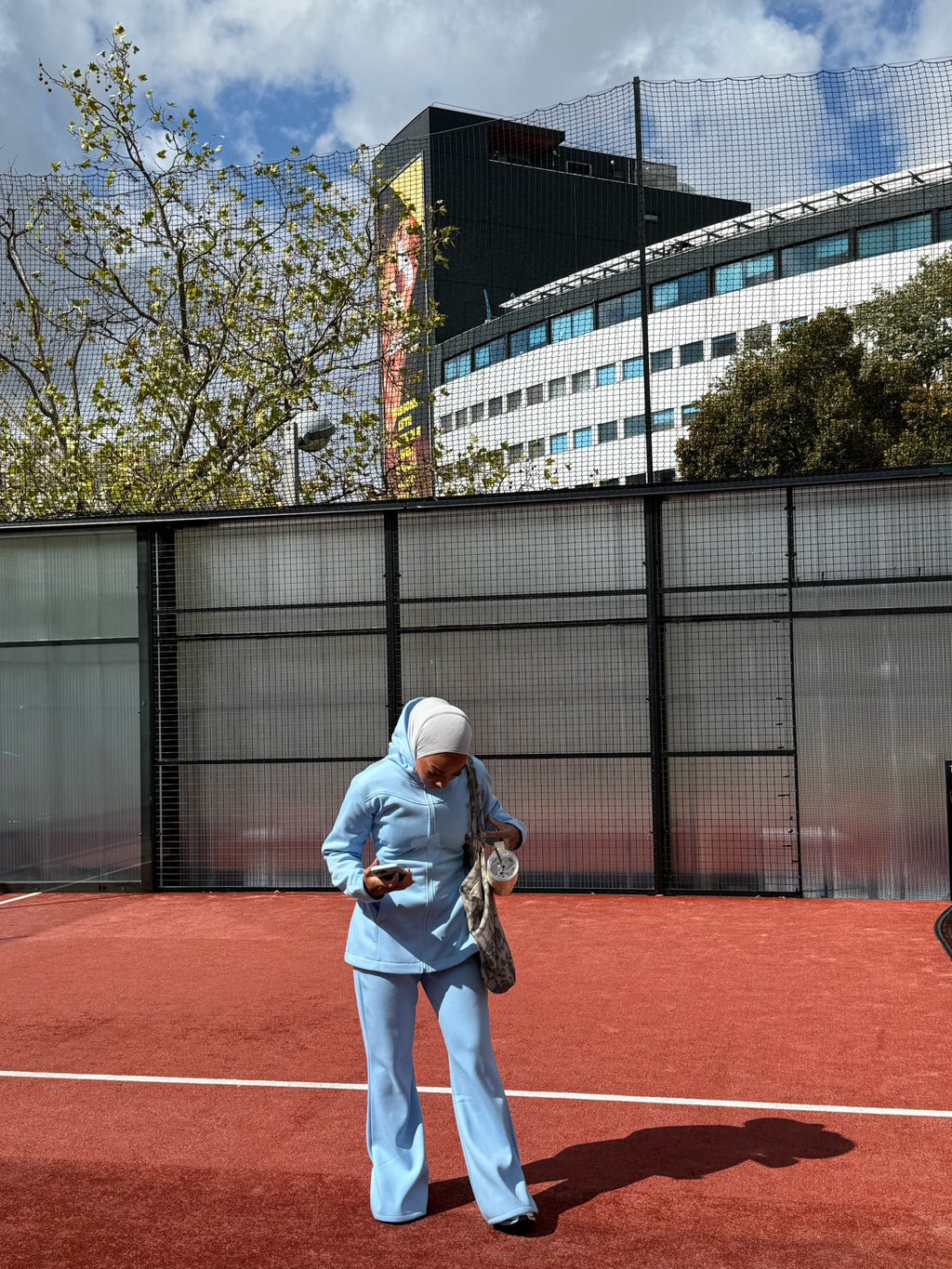 Ensemble fit girly  Bleu ciel