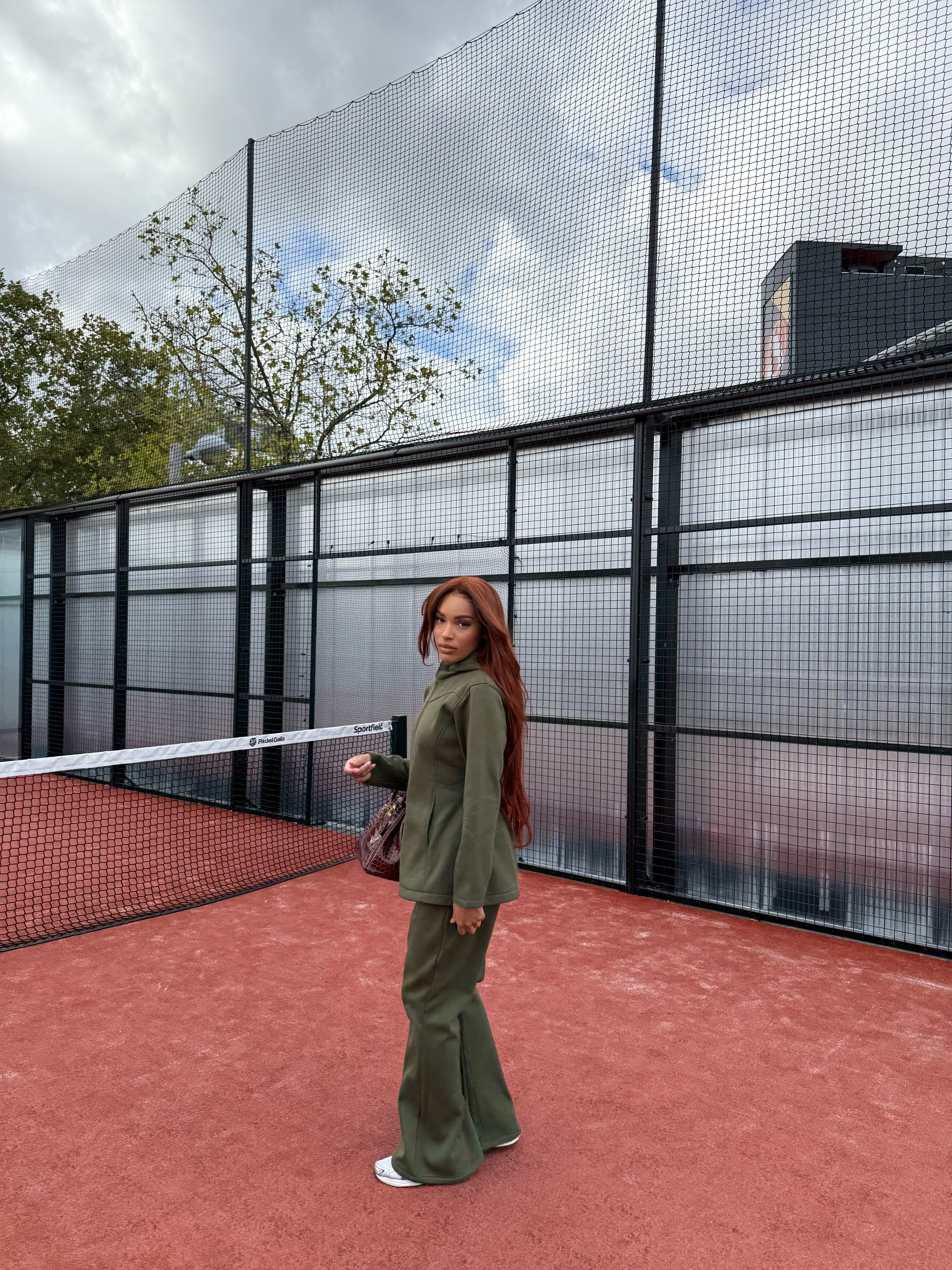 Ensemble fit girly Kaki