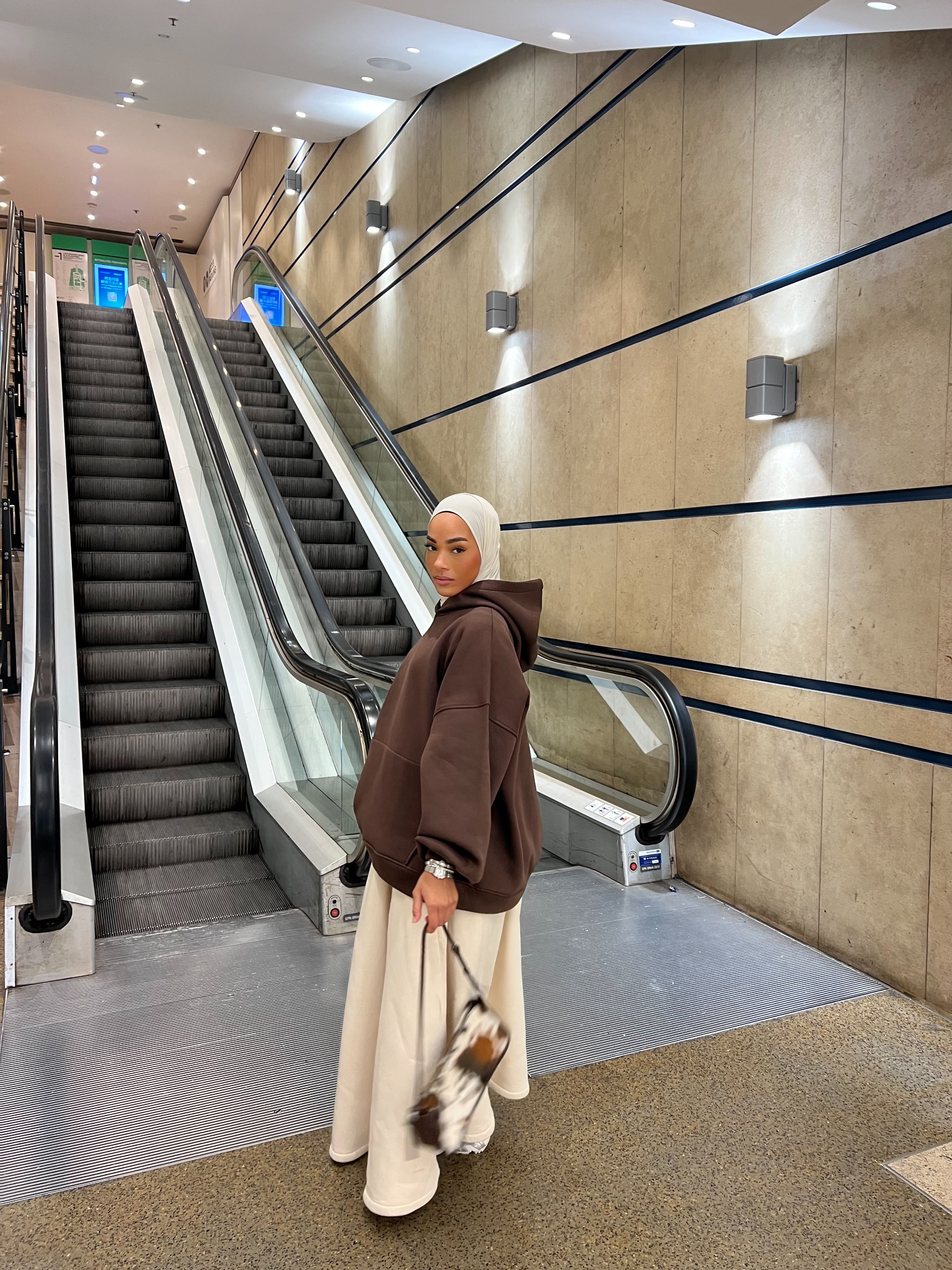 Hoodie Oversize Heavy Marron