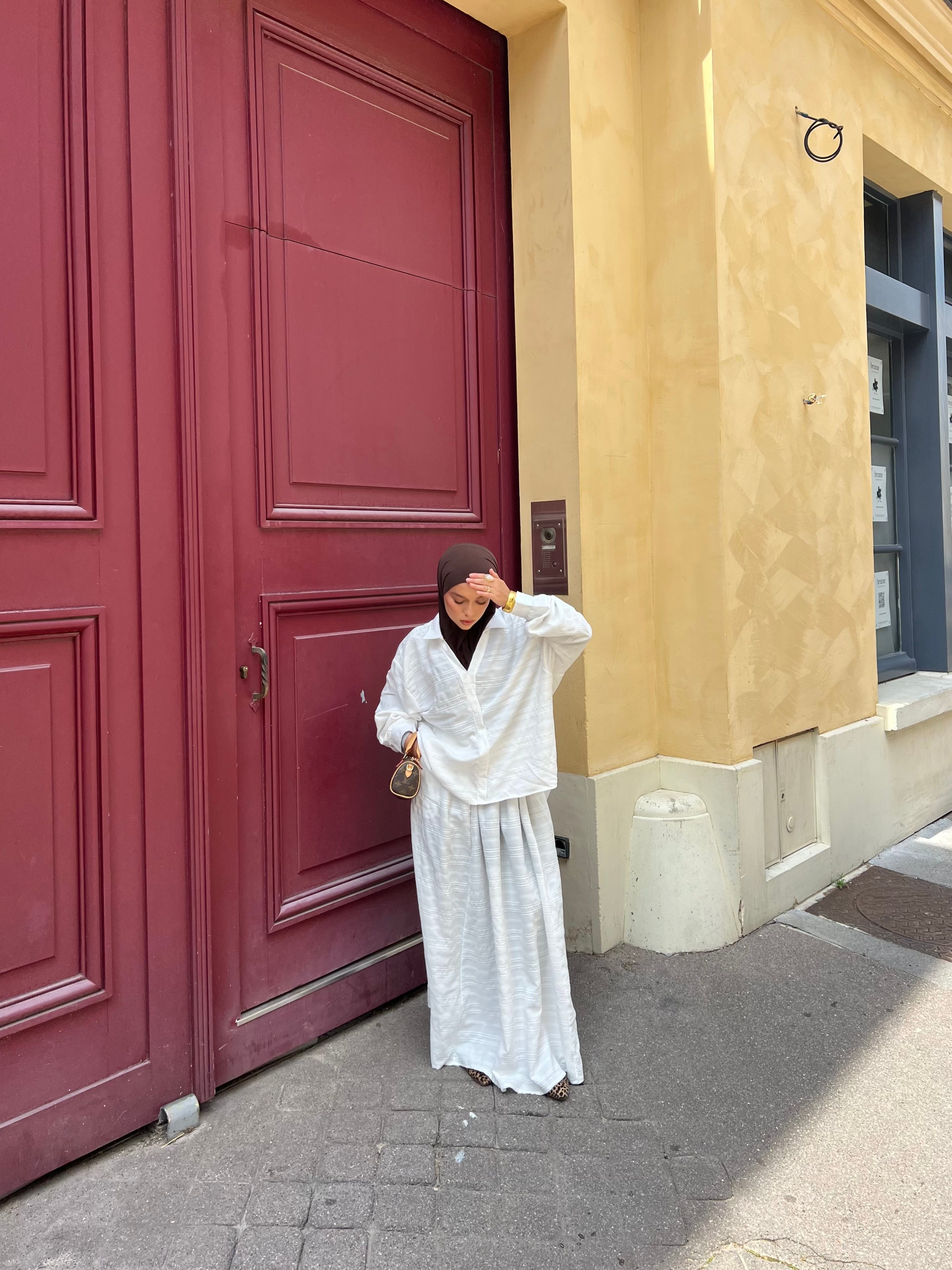 (taille Standard ) Ensemble Tayma Blanc