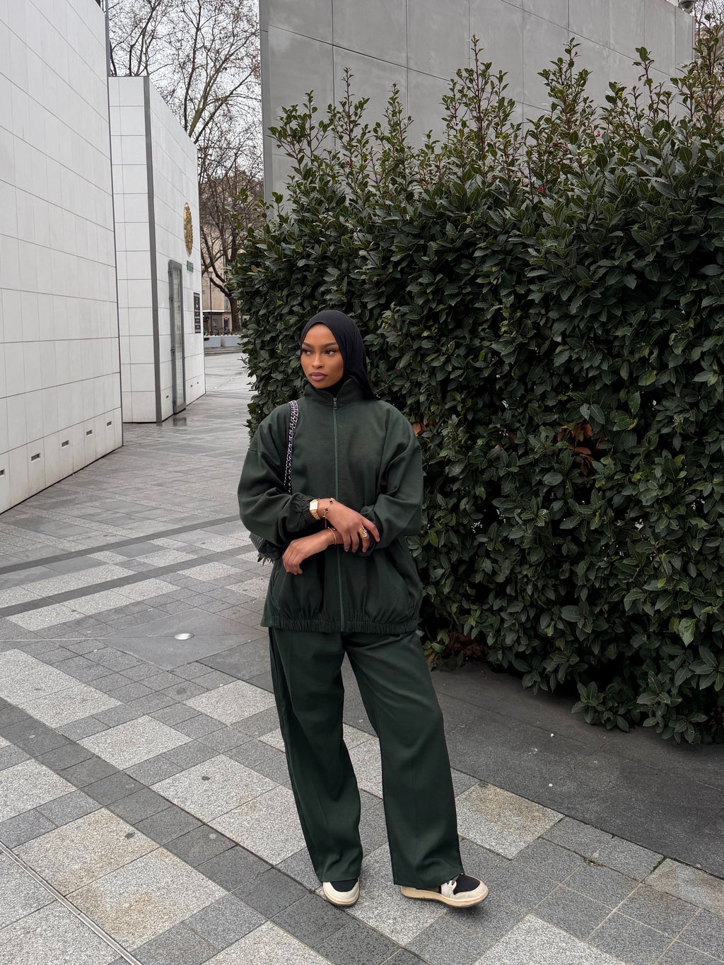 Ensemble Elvira vert émeraude