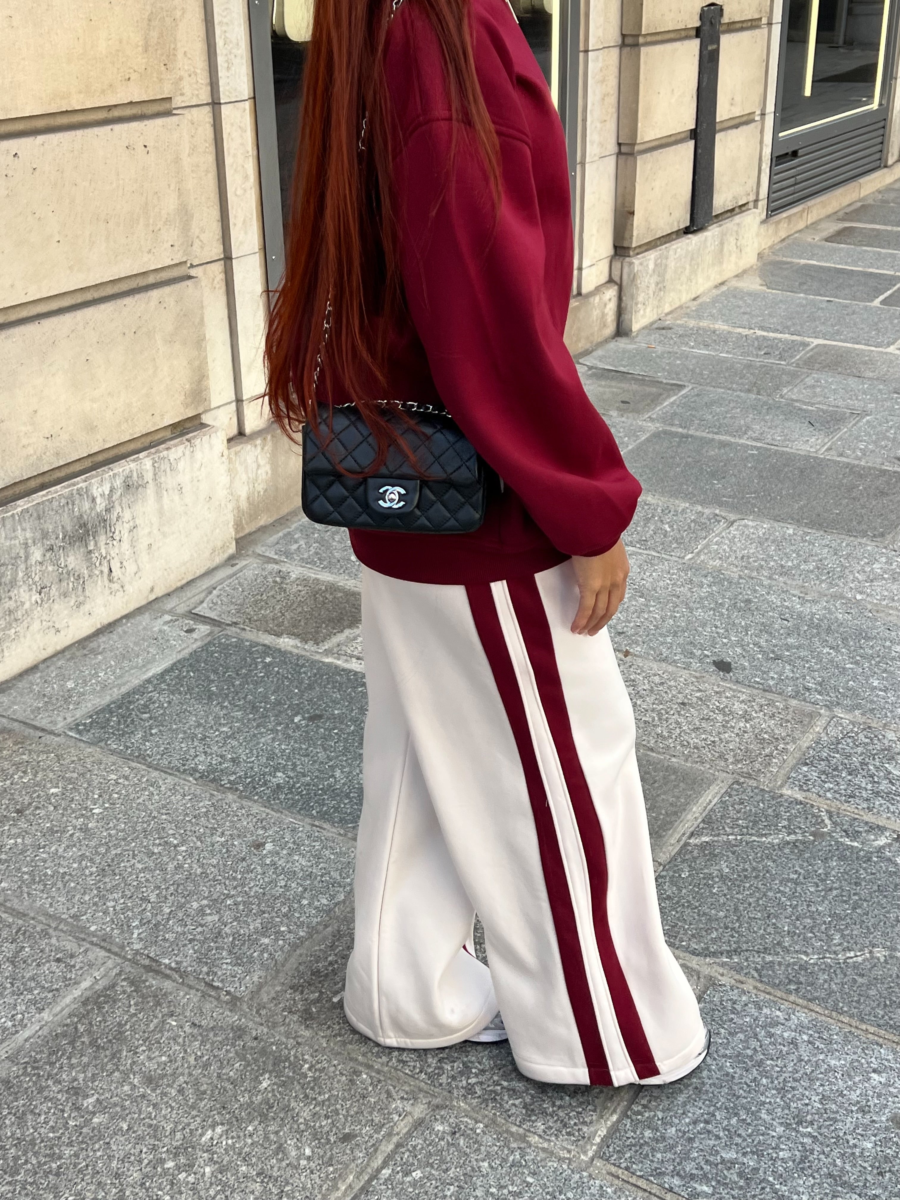 Ensemble matchy Rouge bordeau