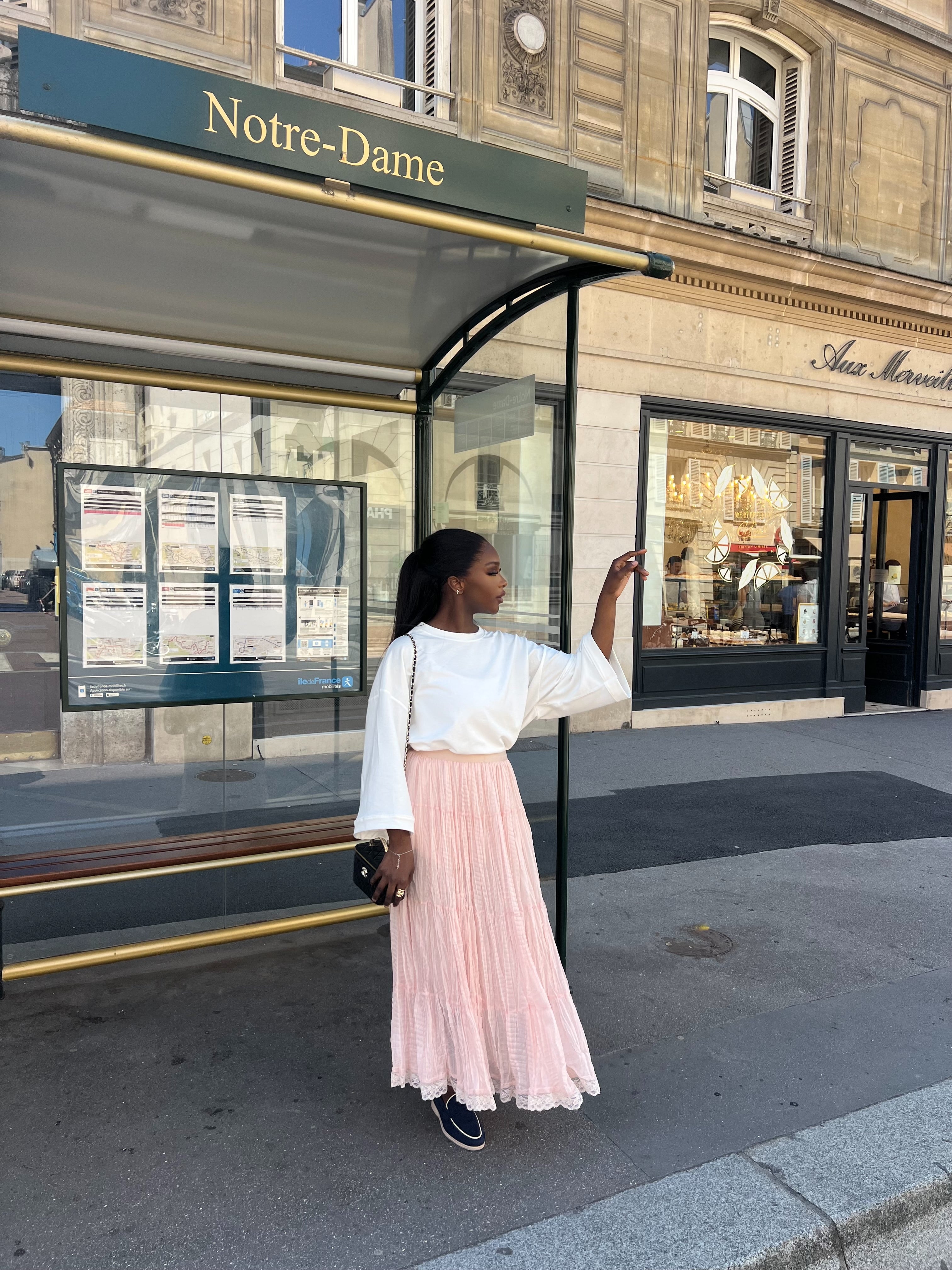 Jupe Laora  Rose plissé ( taille standard )