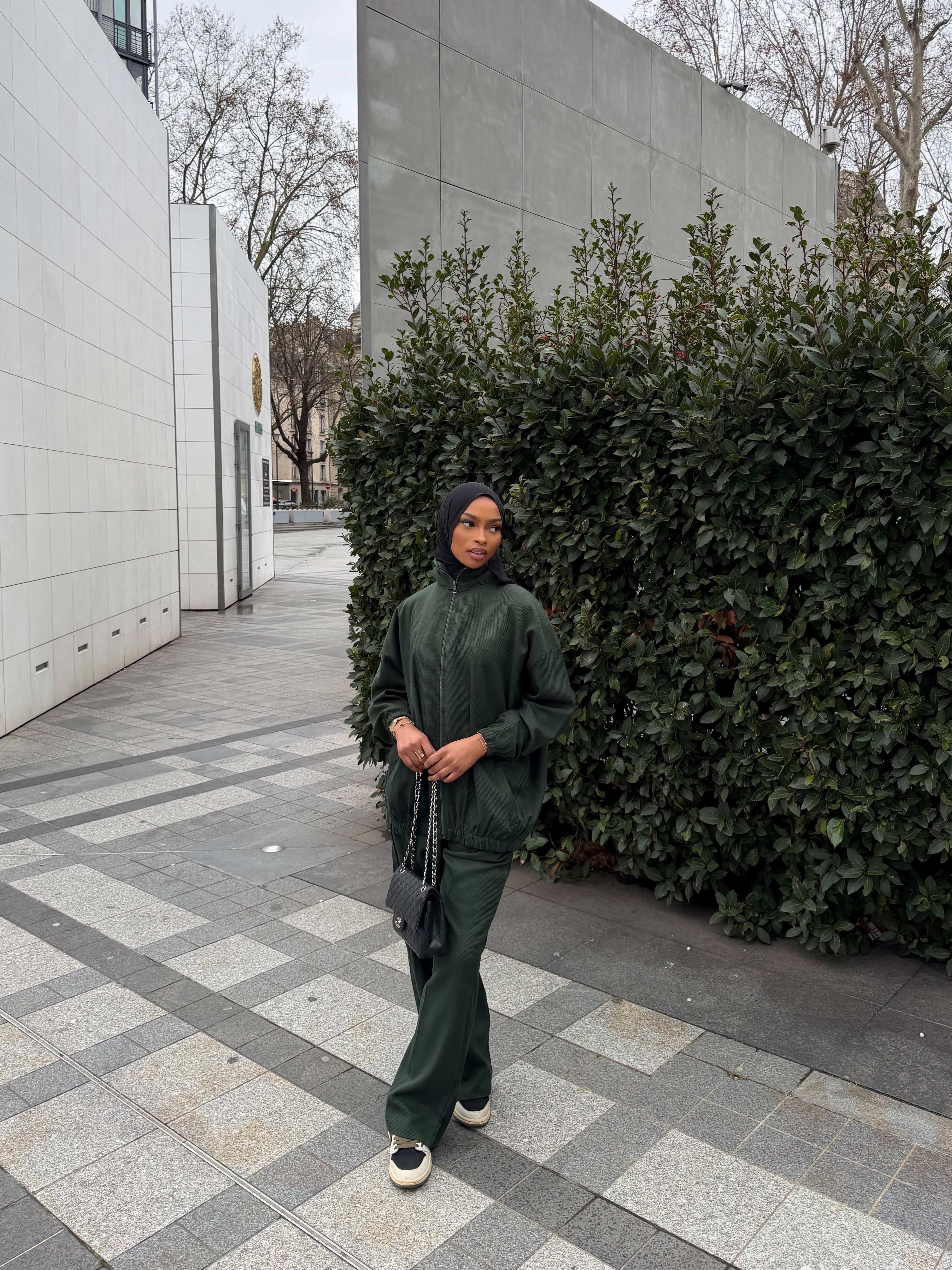 Ensemble Elvira vert émeraude