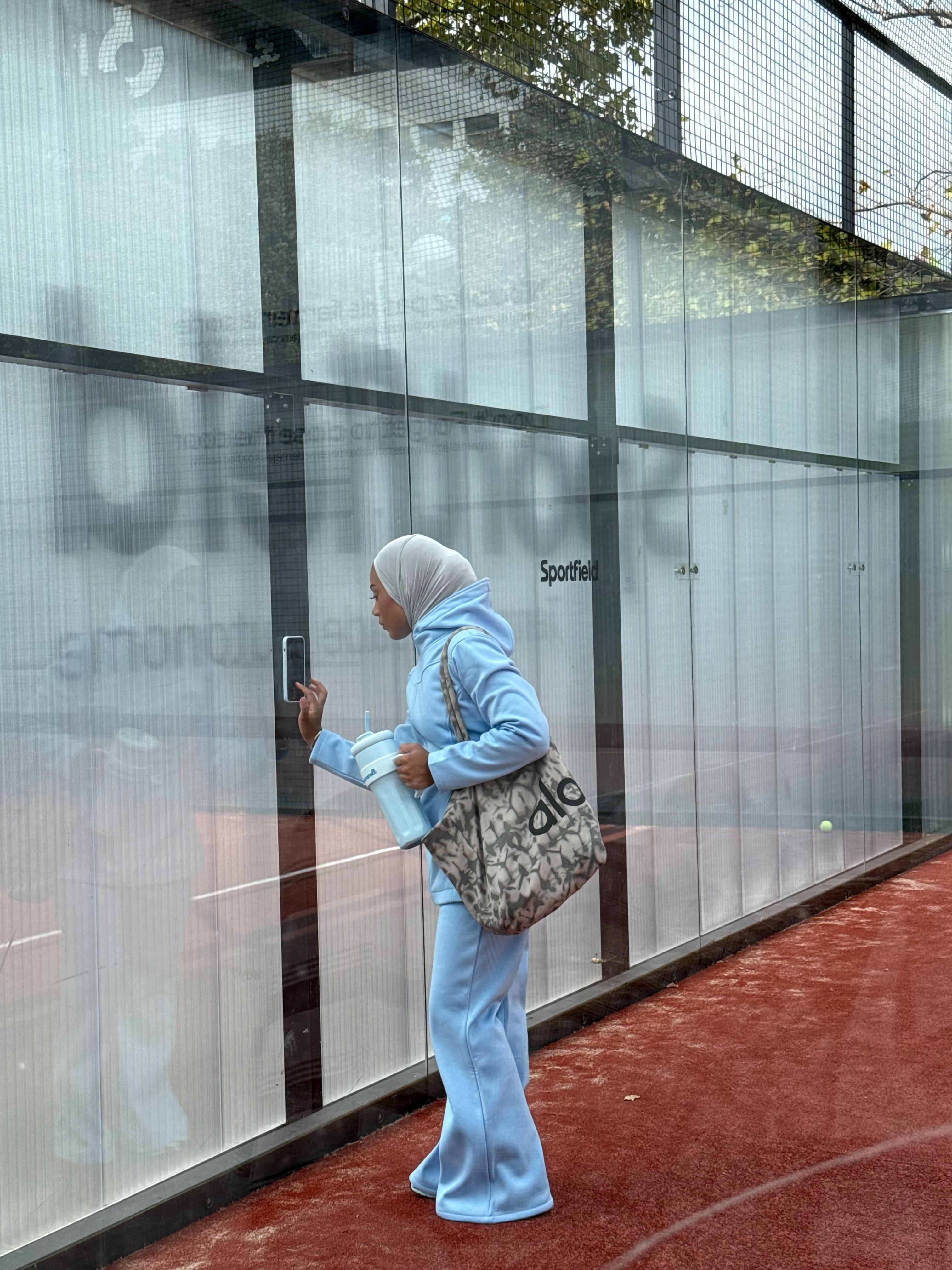 Ensemble fit girly  Bleu ciel