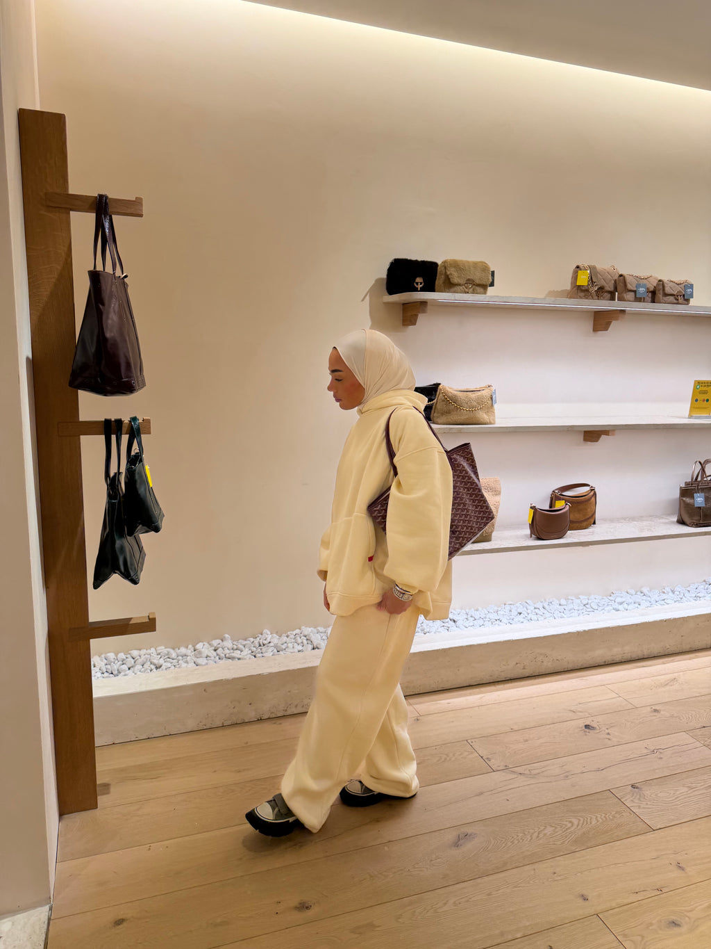 Ensemble Hoodie Heavy Beige  ( Jupe ou Pantalon ) IT