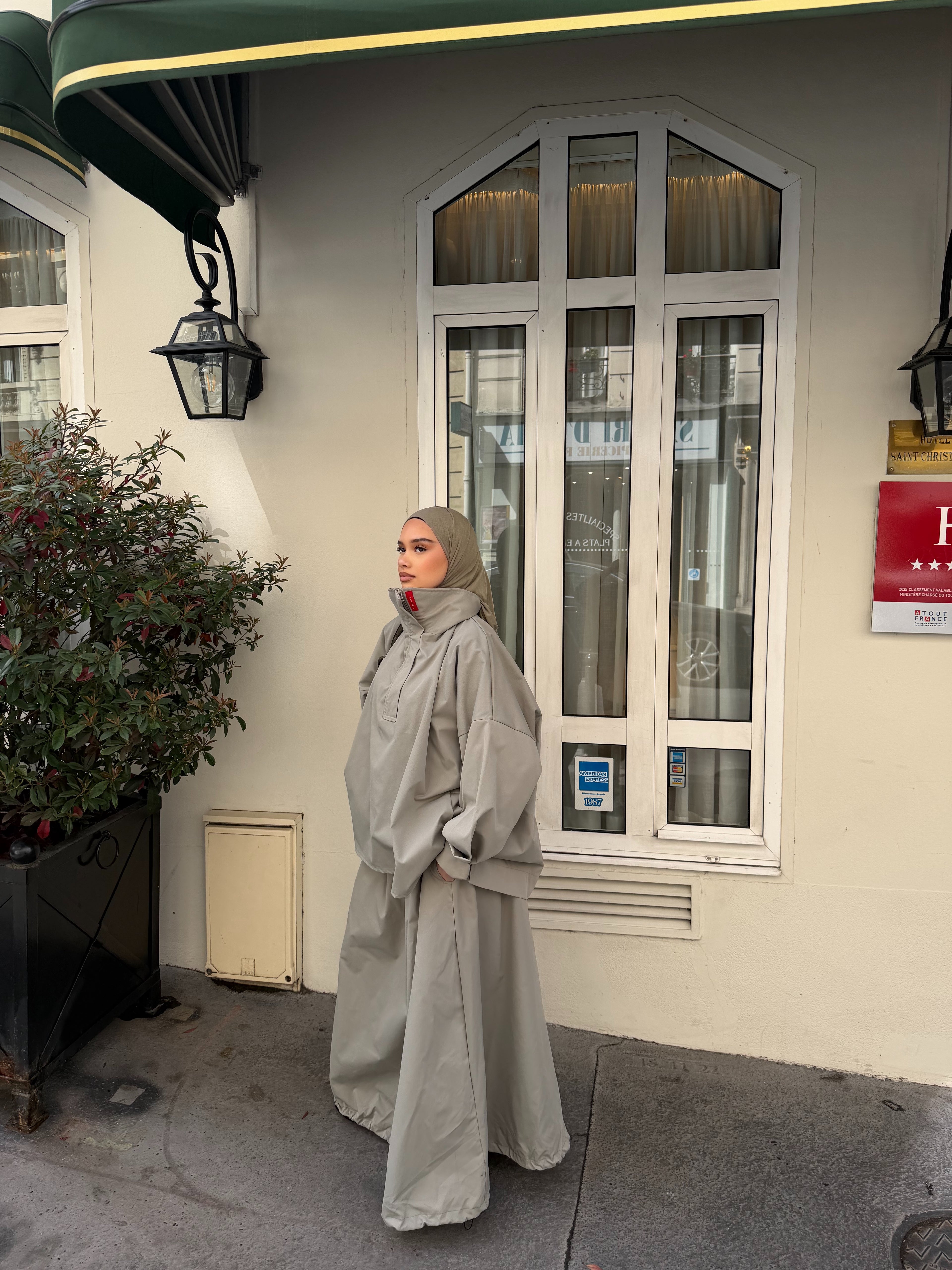 Ensemble Alicante Taupe-Vert d'eau