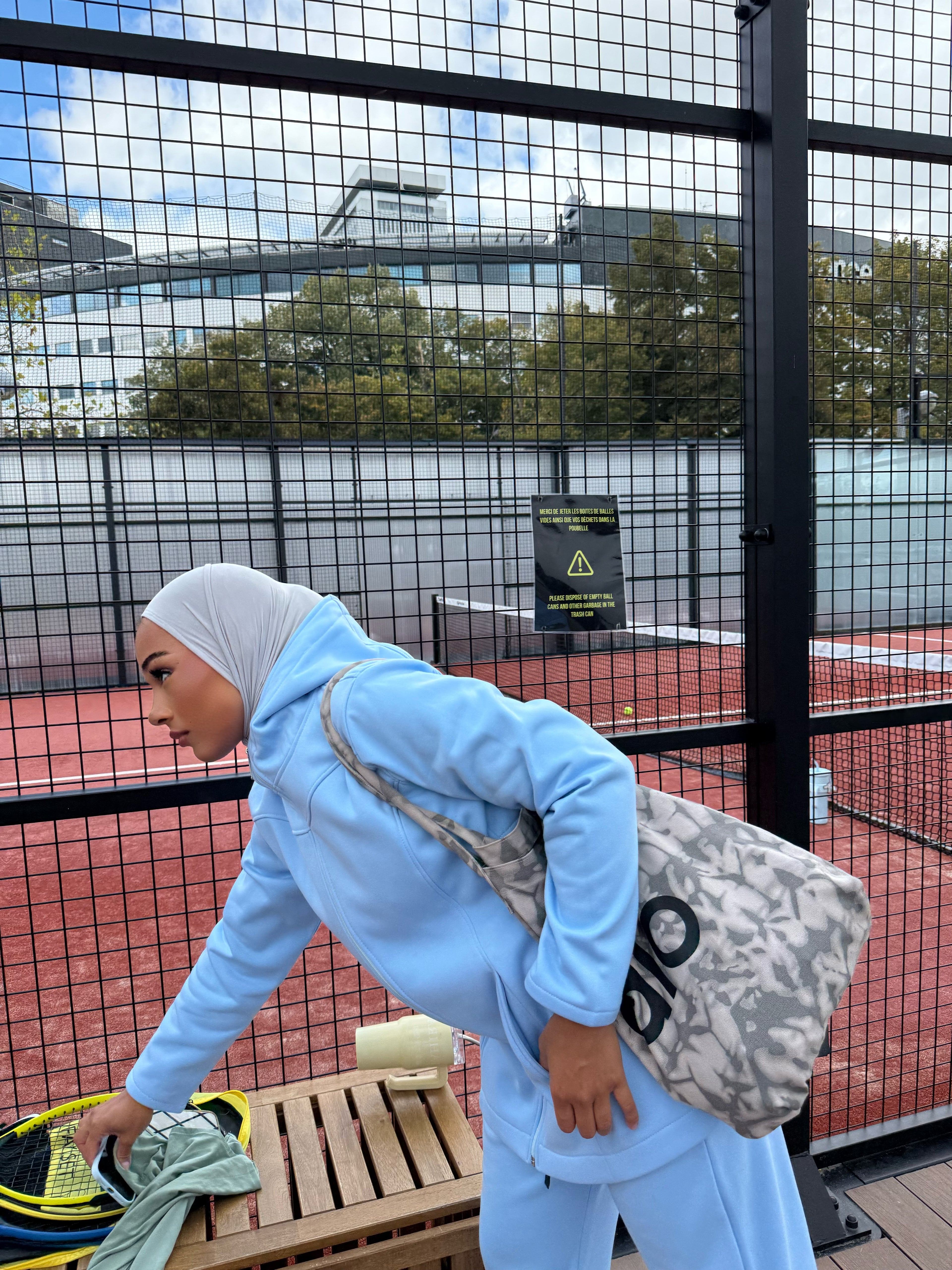 Ensemble fit girly  Bleu ciel