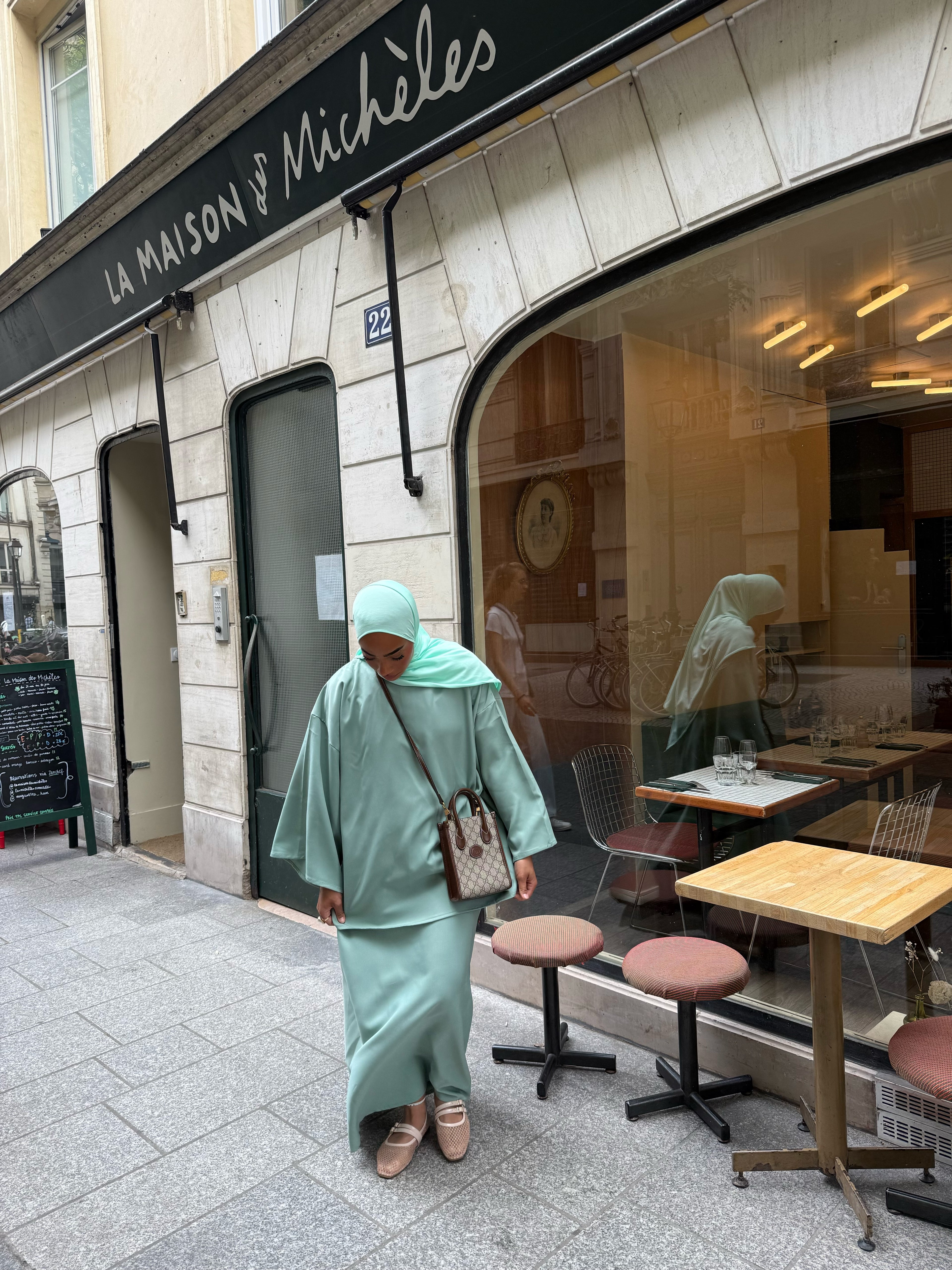 👚👖(Size Standard) Ensemble Niyya vieux bleu pastel