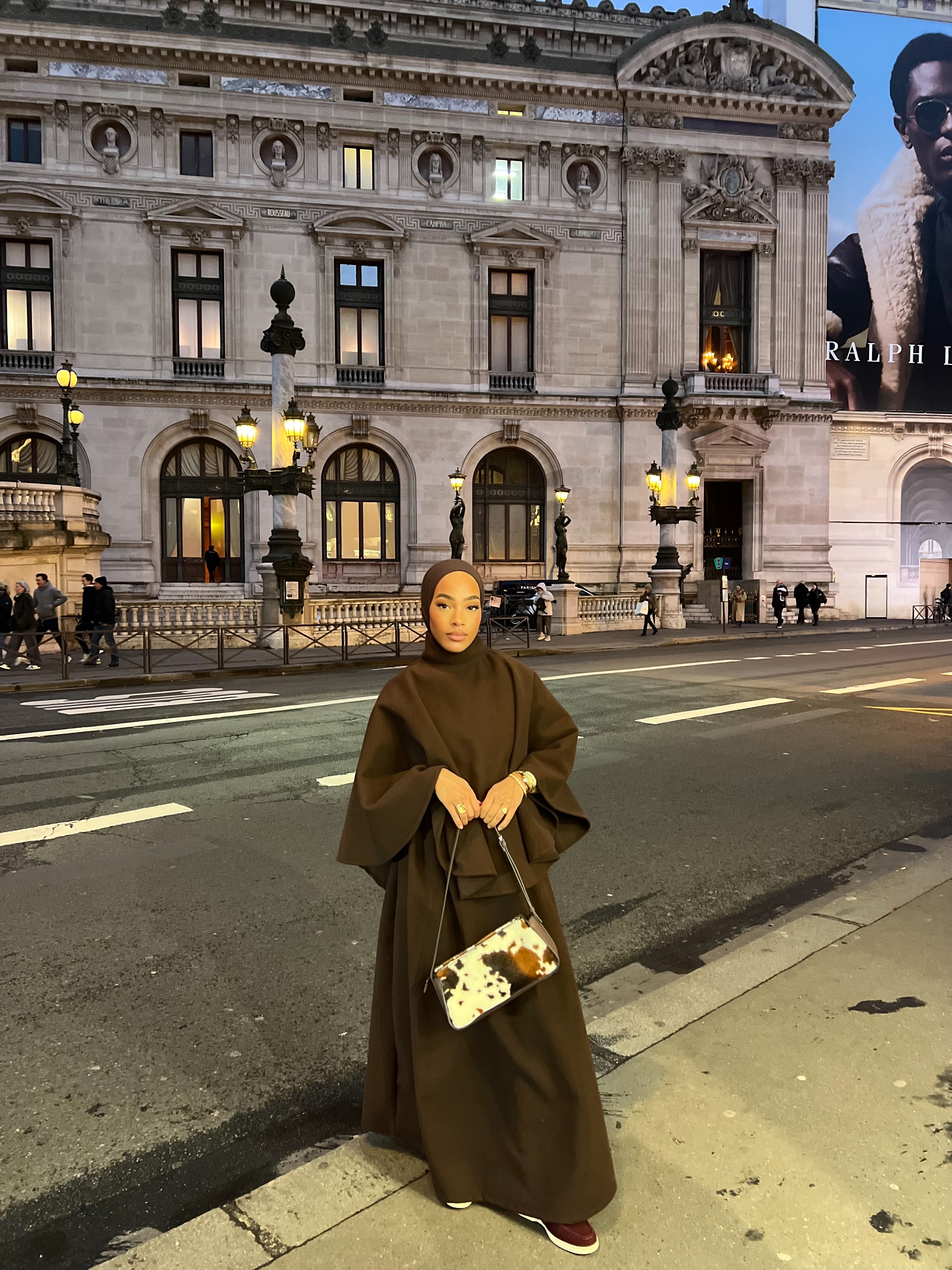 Ensemble Poncho Luna marron { EN STOCK }