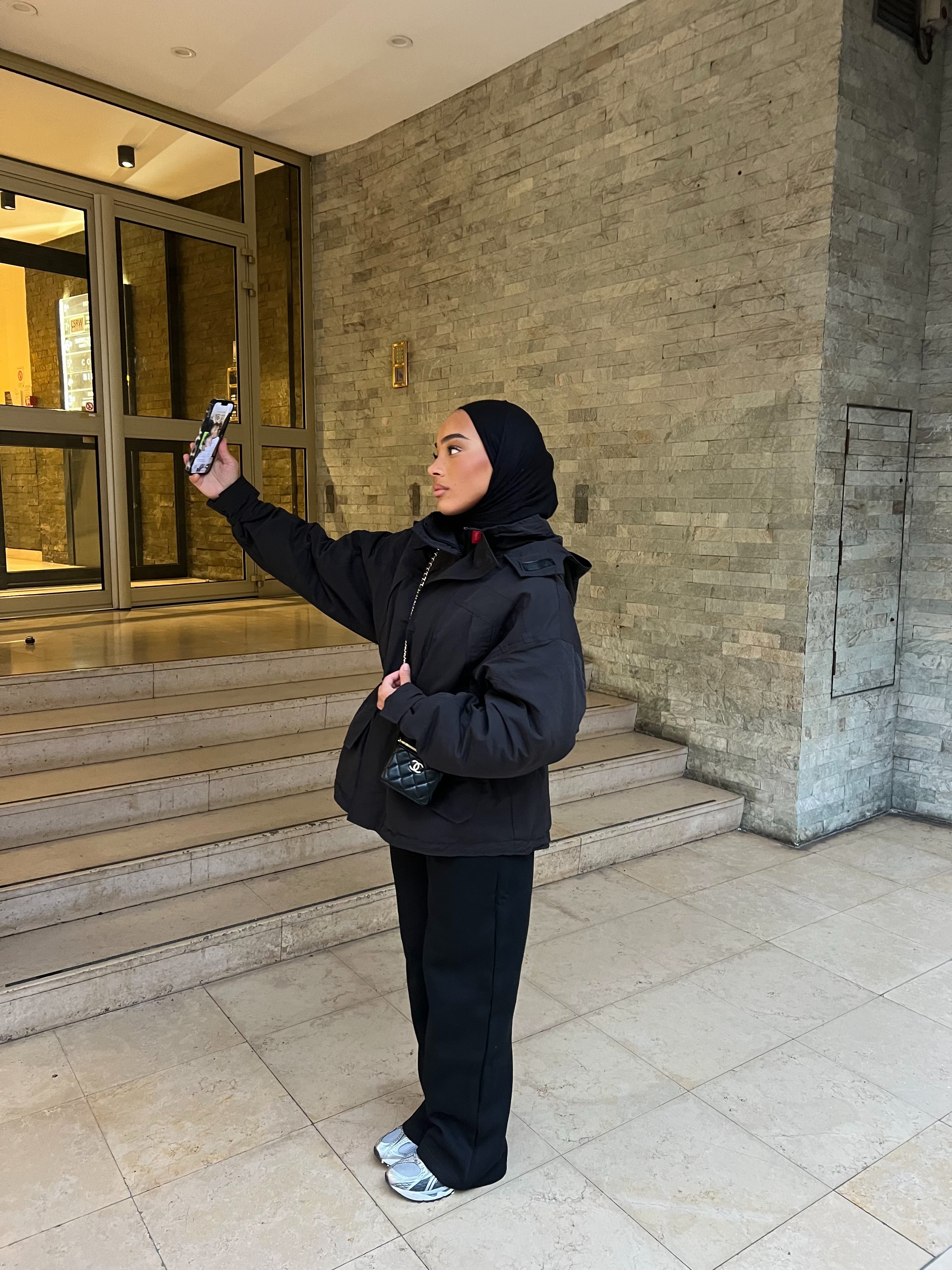 Parka Néora noir ( Taille standard ) [ EN STOCK ]