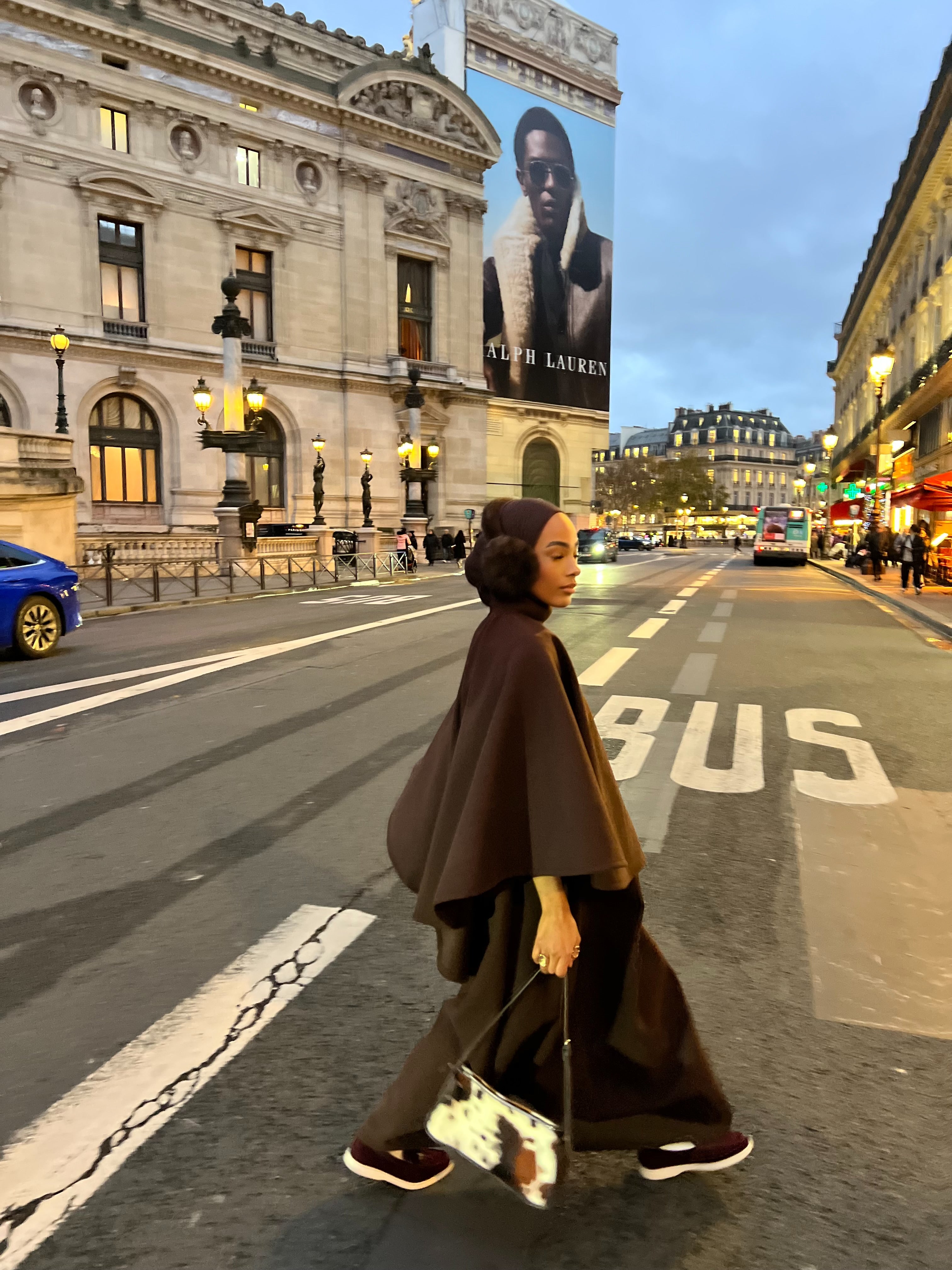 Cache oreilles marron