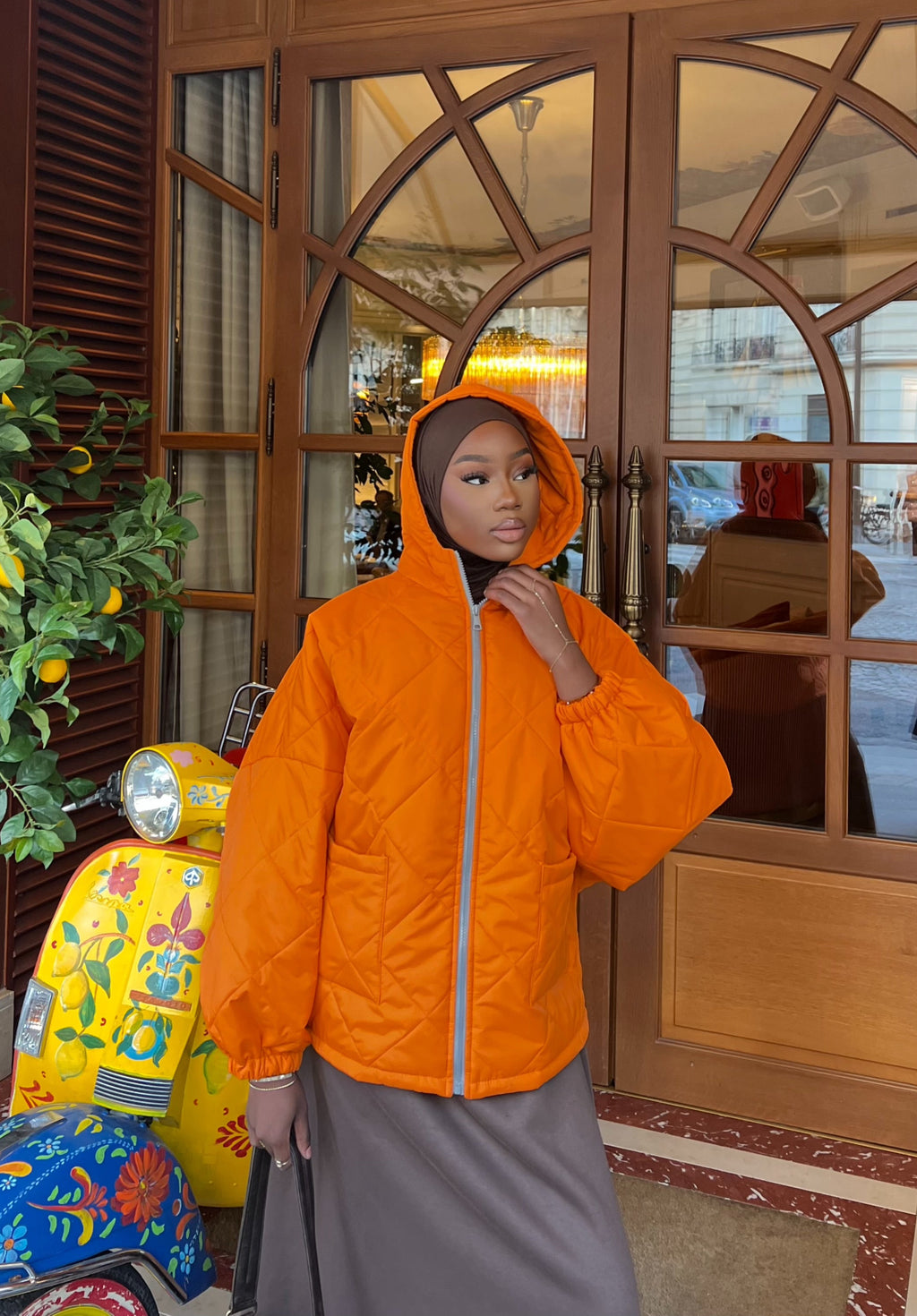 Veste matelassé Ohio Orange fluo