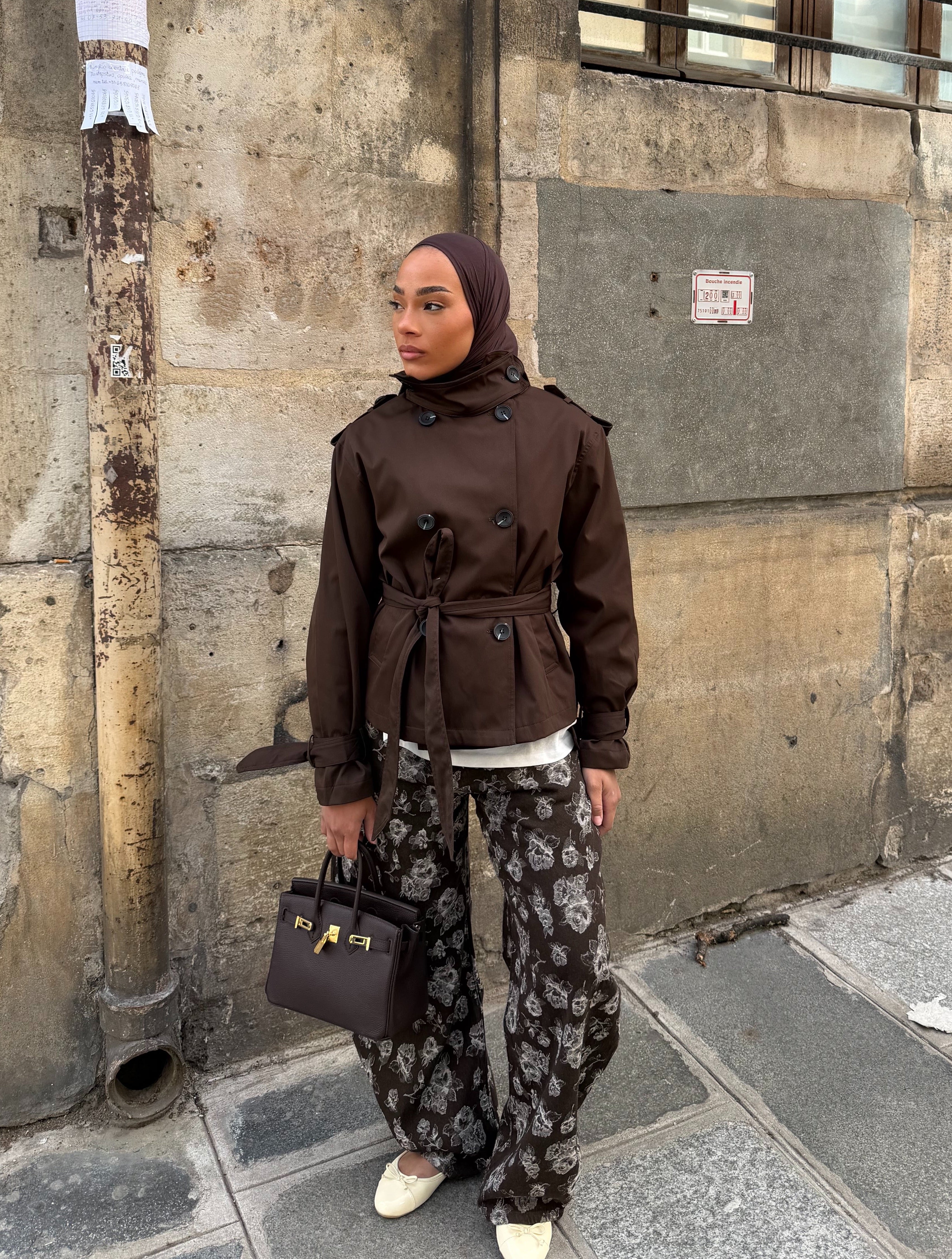 Pantalon Barrel Arama Marron