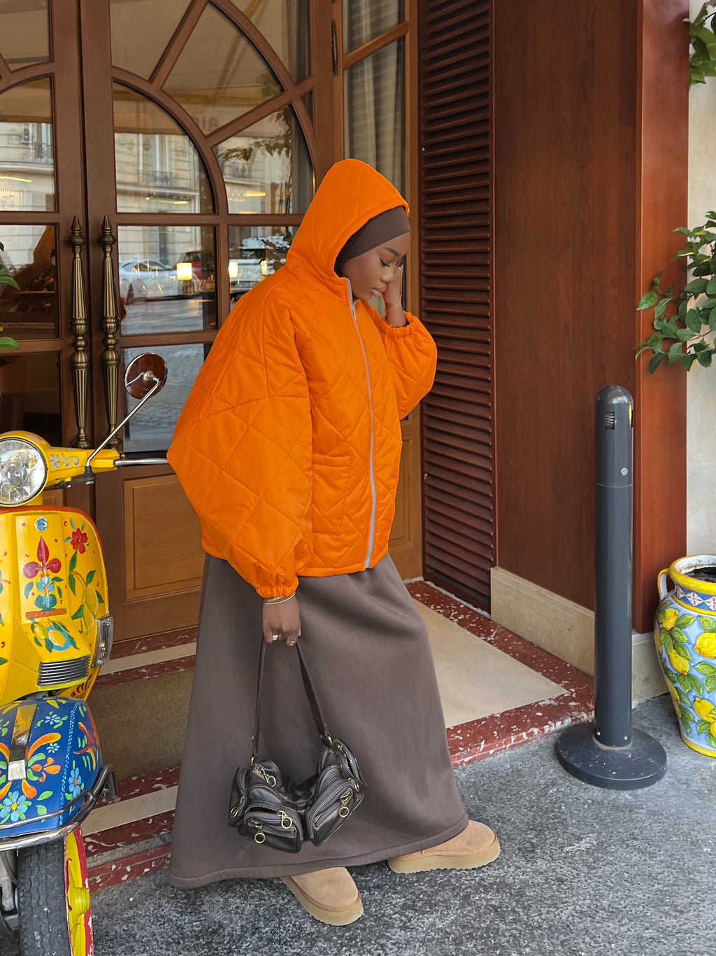 Veste matelassé Ohio Orange fluo
