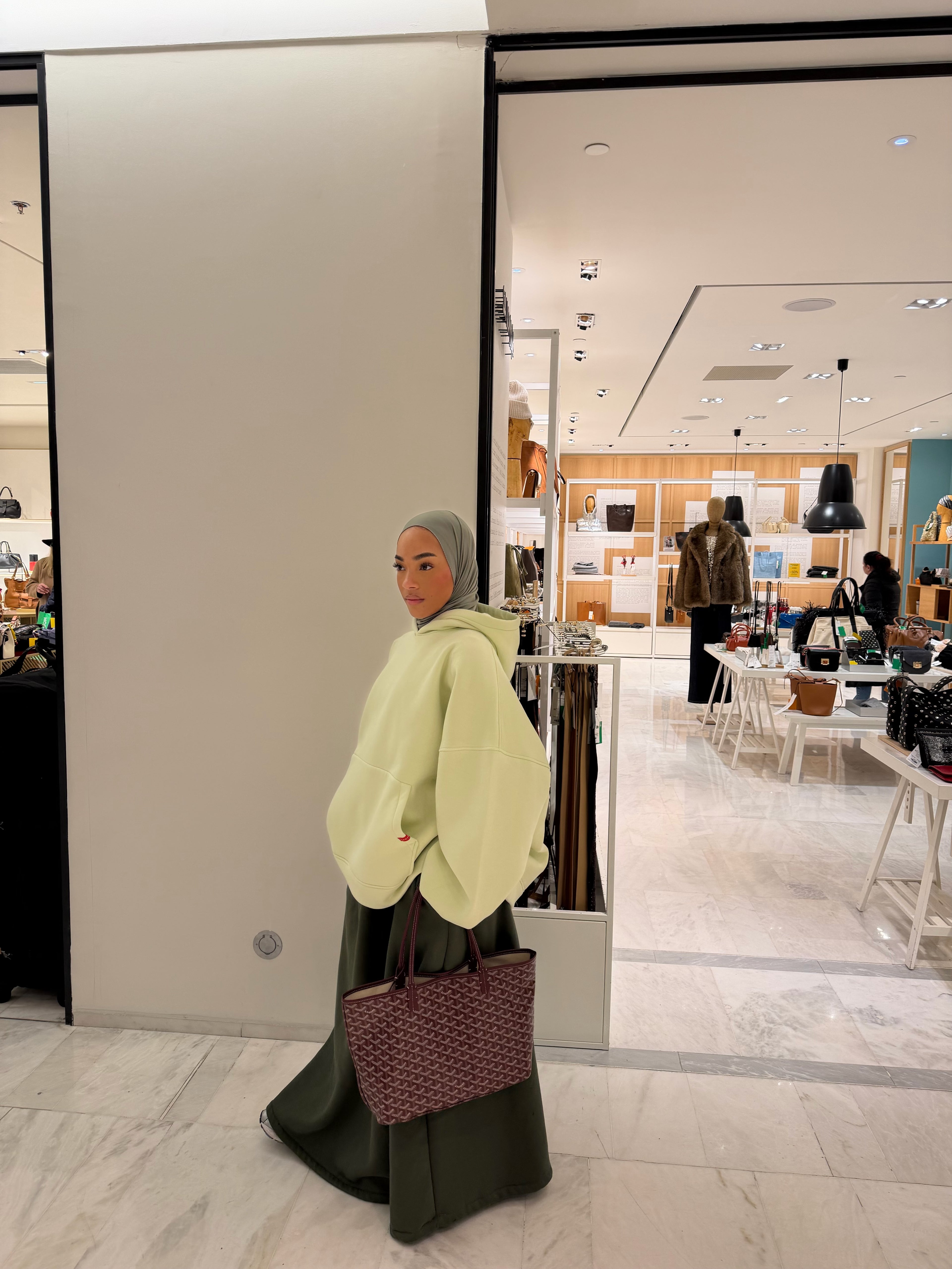 Hoodie Oversize Heavy Vert Fluo Pâle Pastel