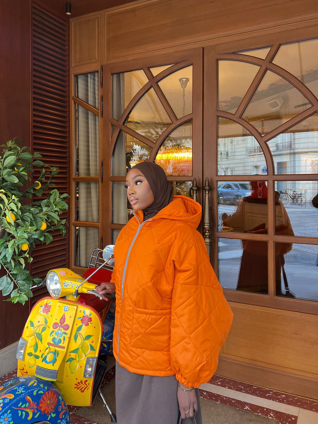 Veste matelassé Ohio Orange fluo