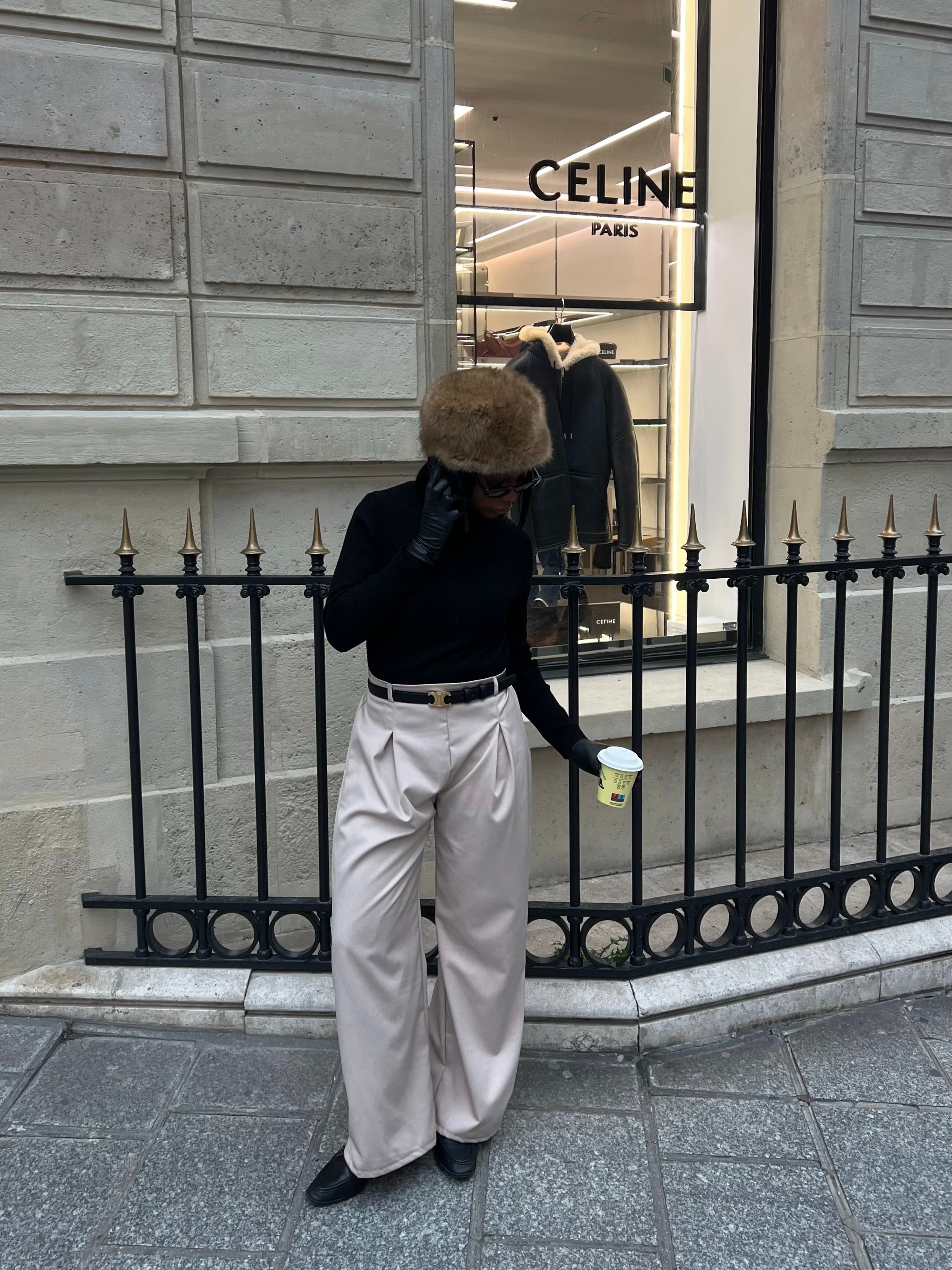 Pantalon Pince Beige