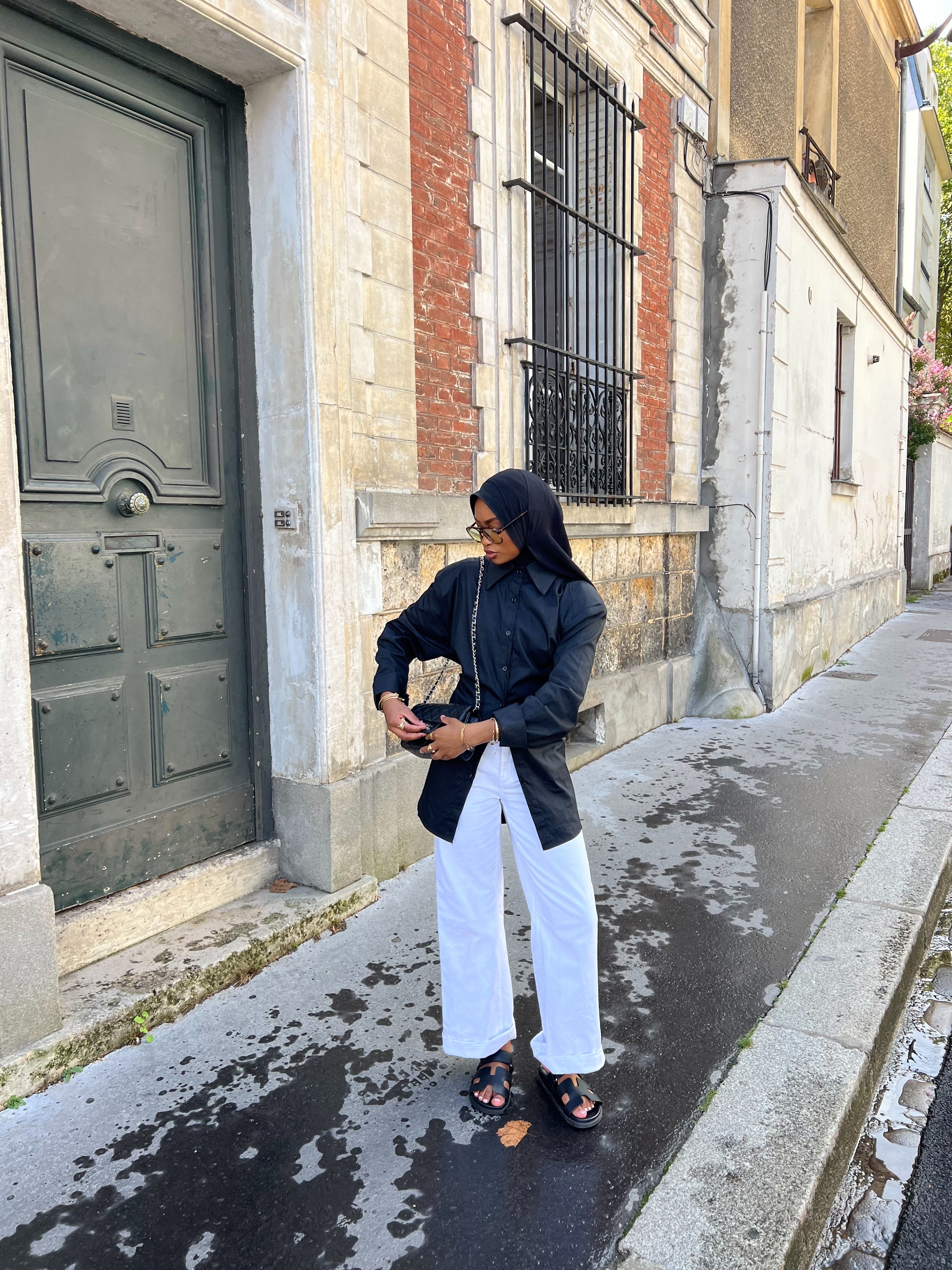 Chemise Cynthia Noir ( Taille standard )