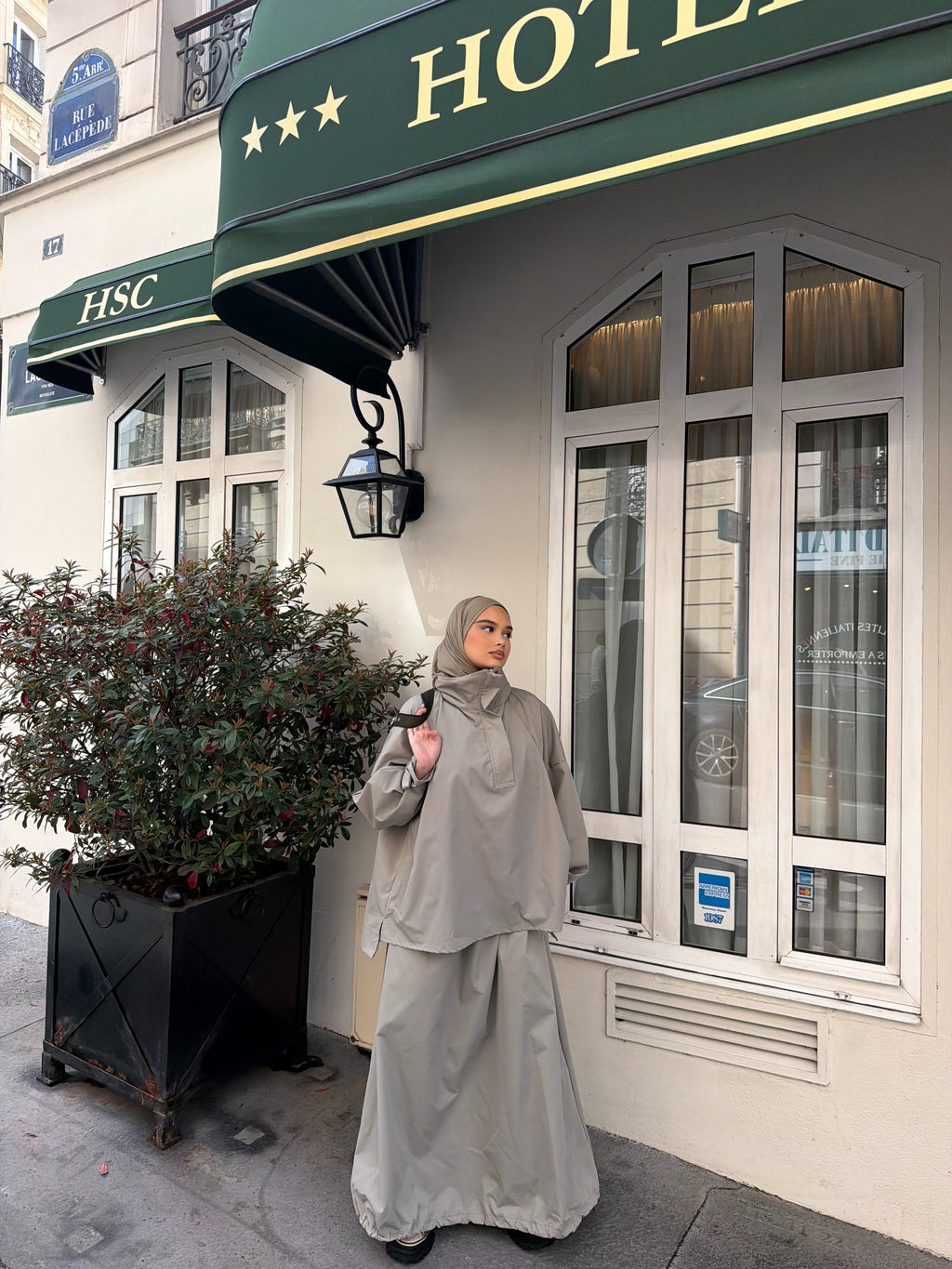 Ensemble Alicante Taupe-Vert d'eau