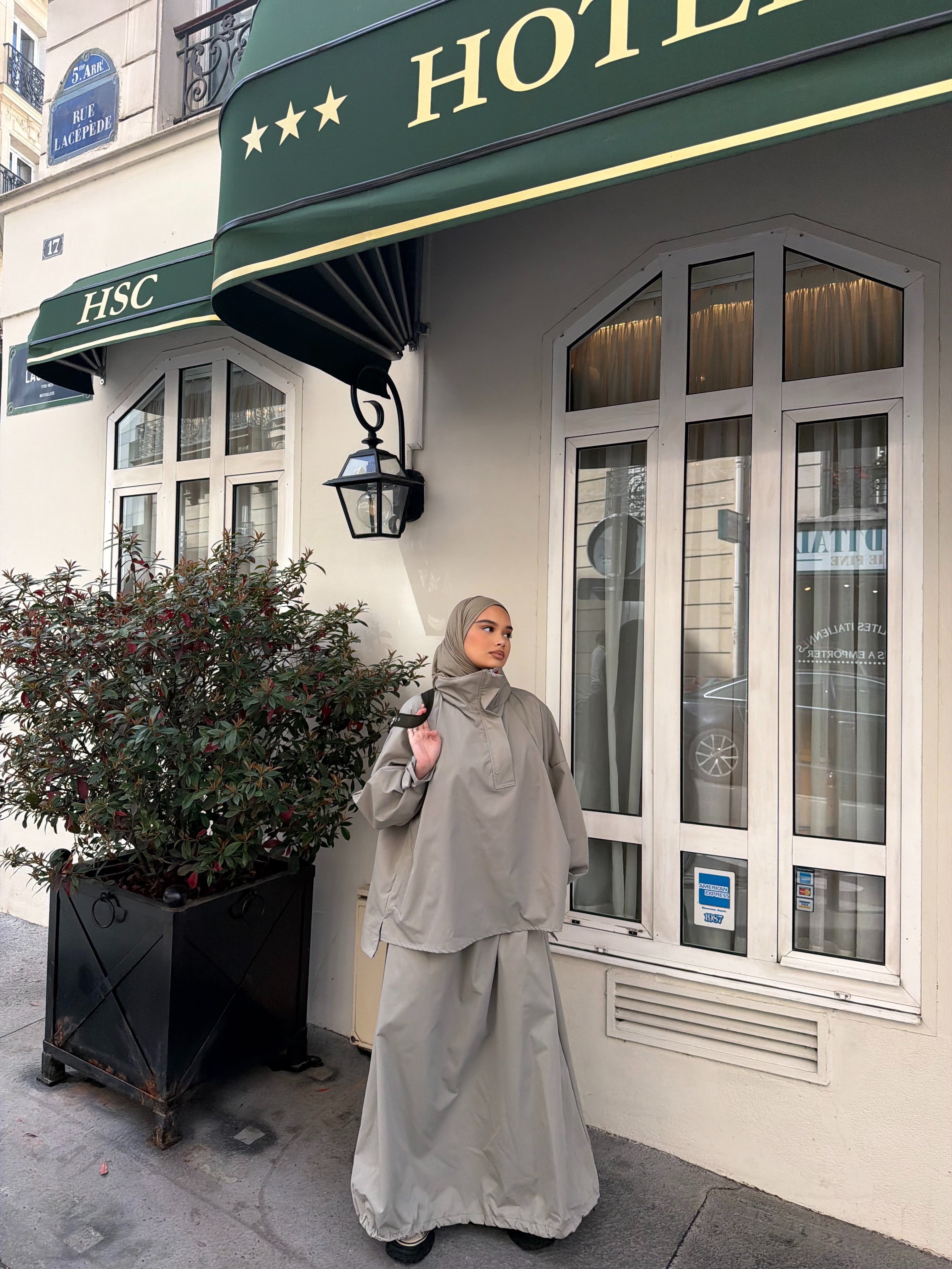 Ensemble Alicante Taupe-Vert d'eau