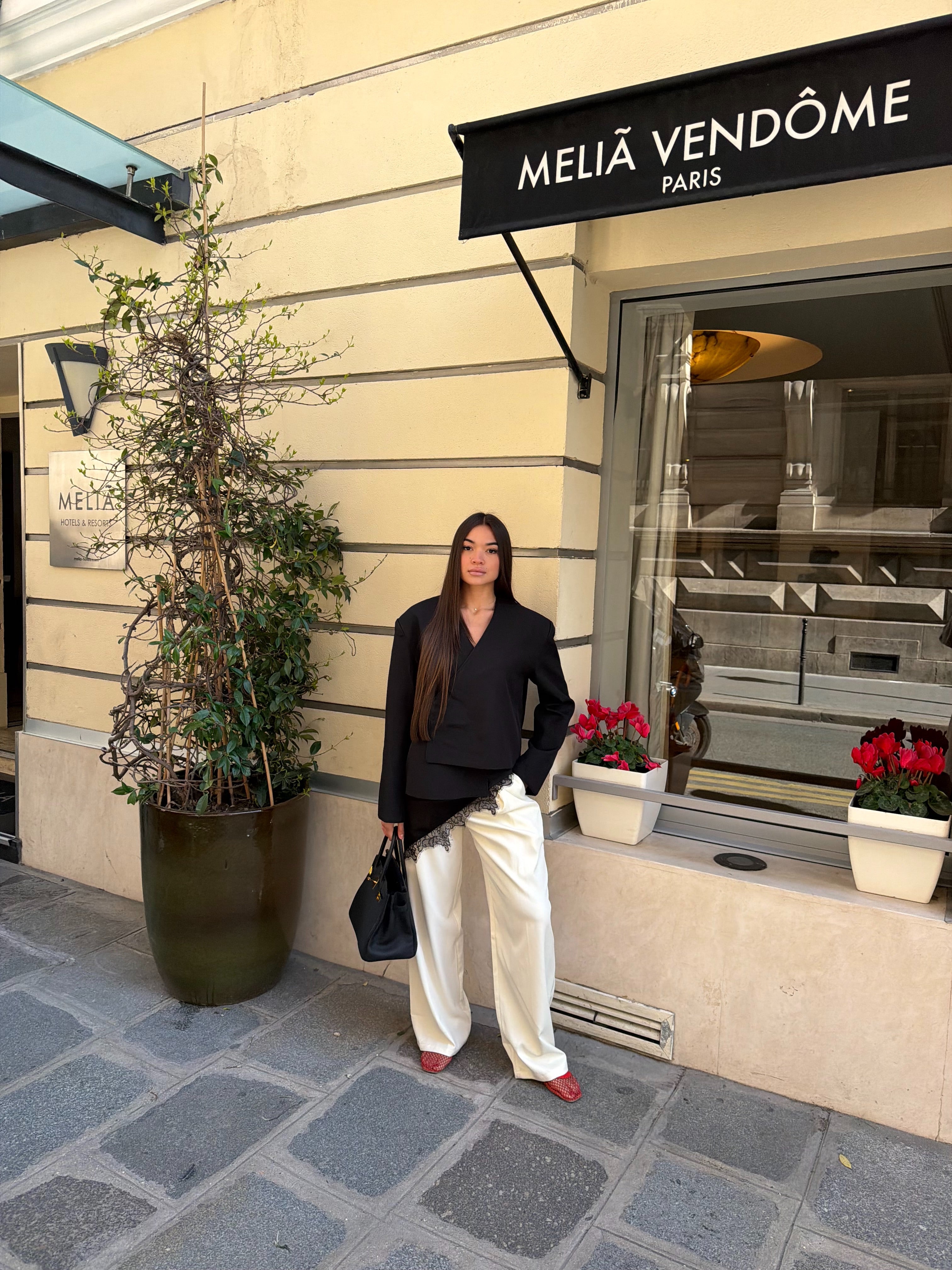 Pantalon à Pince Vinci Écru Beurre