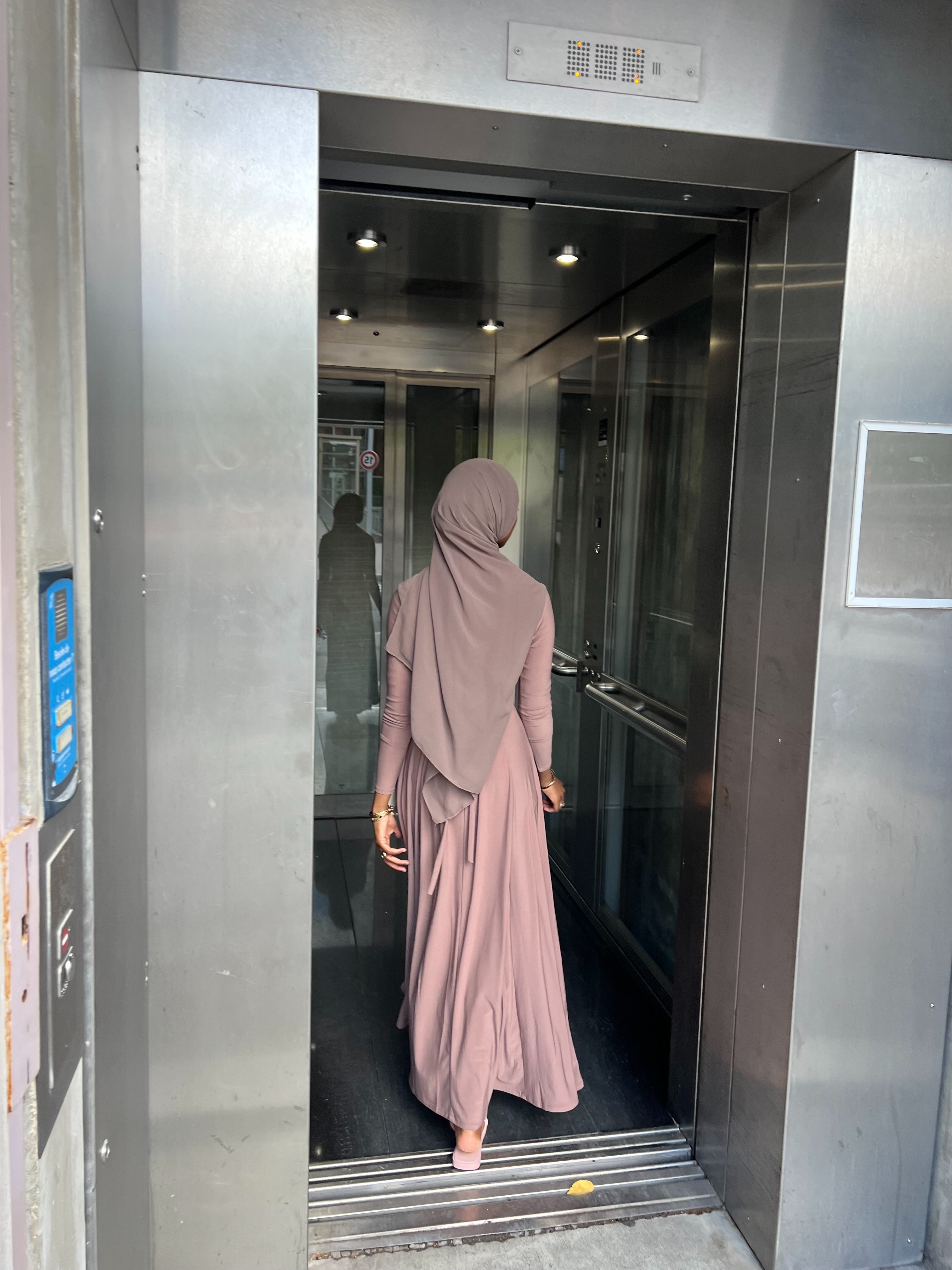 ( taille Standard ) Robe Rita Jersey premium Beige rosé