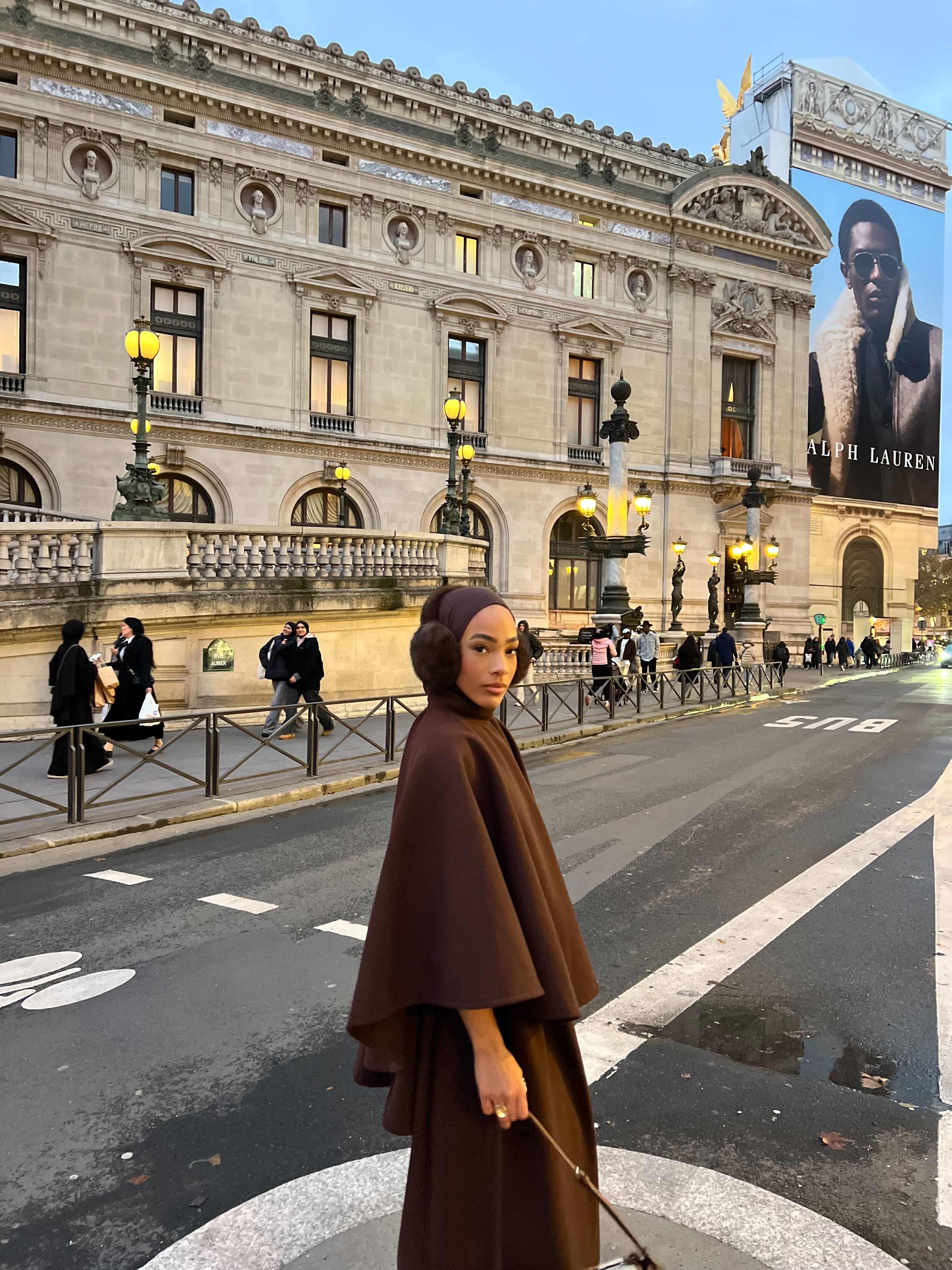 Cache oreilles marron