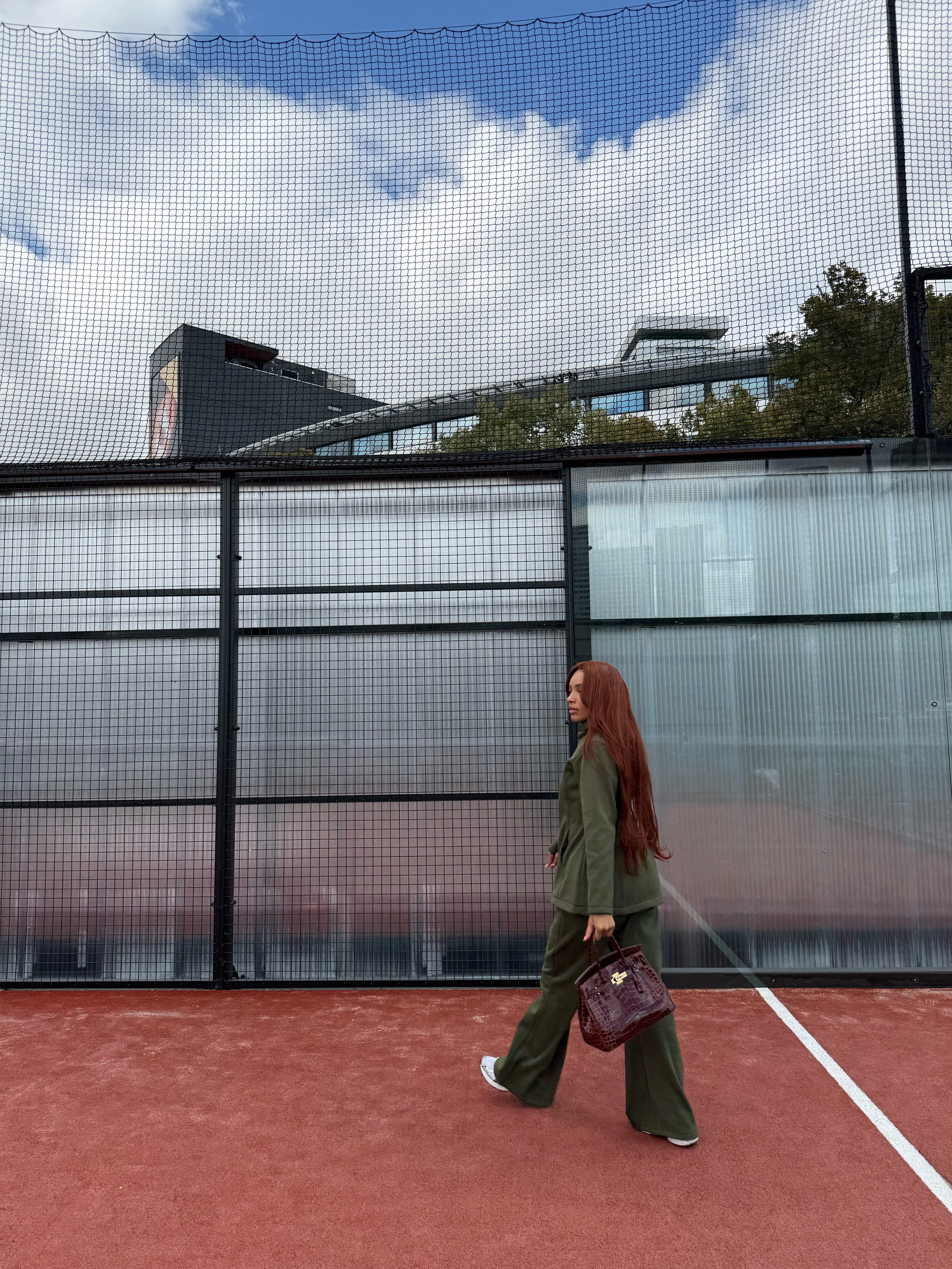 Ensemble fit girly Kaki