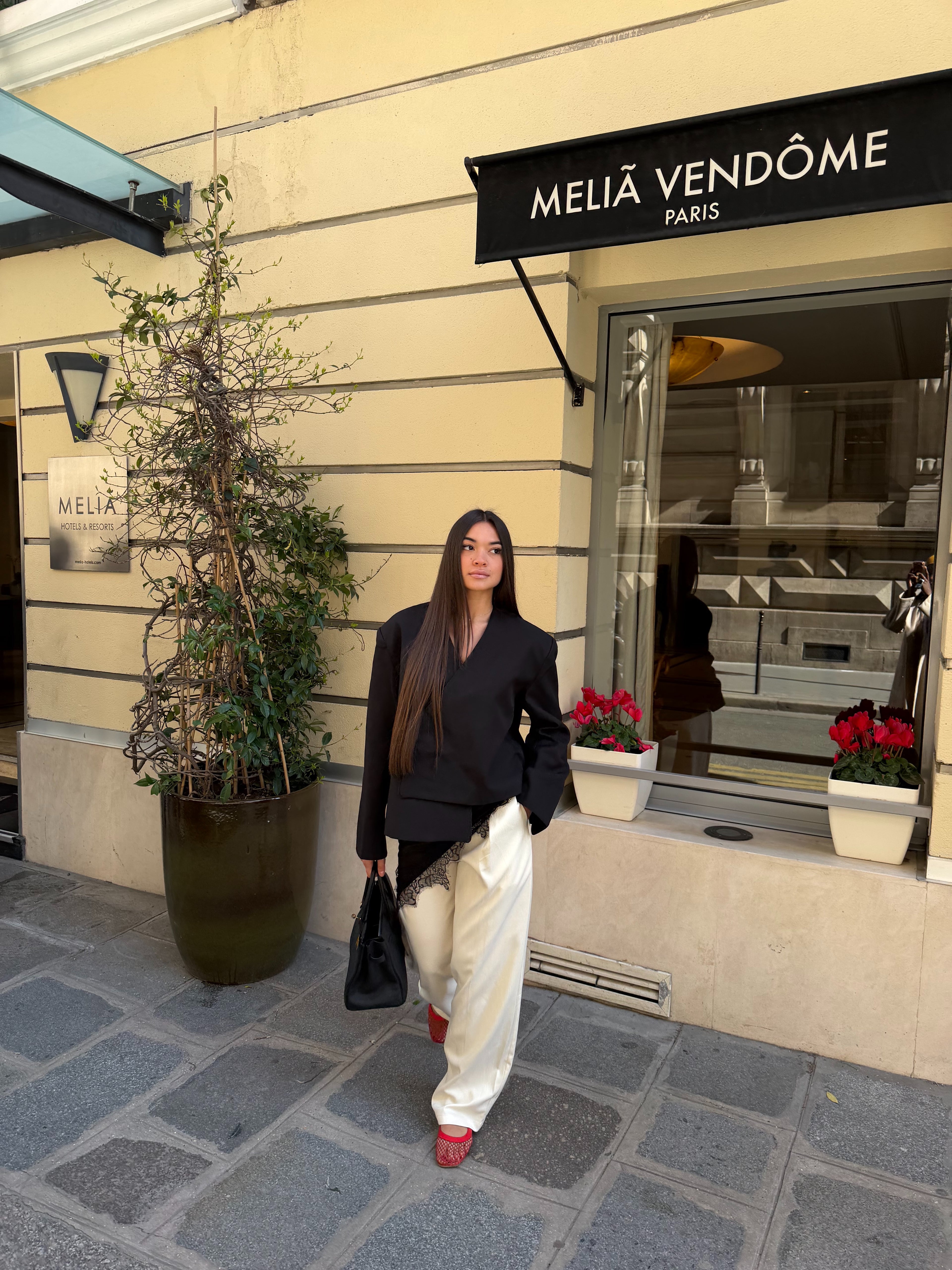 Pantalon à Pince Vinci Écru Beurre