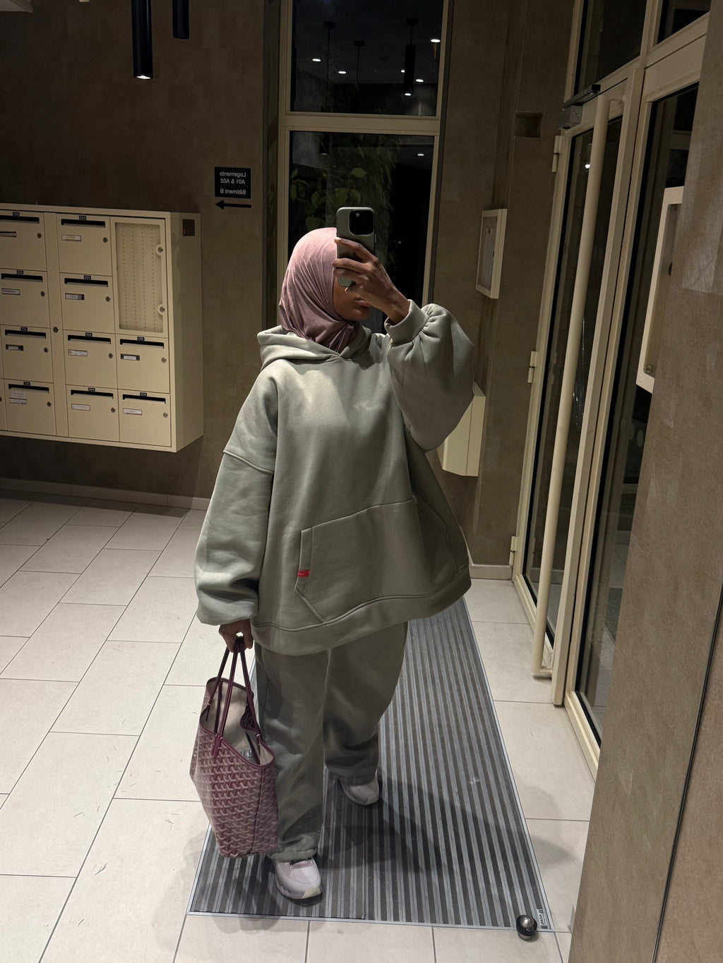 Ensemble Hoodie Heavy Beige  ( Jupe ou Pantalon ) IT