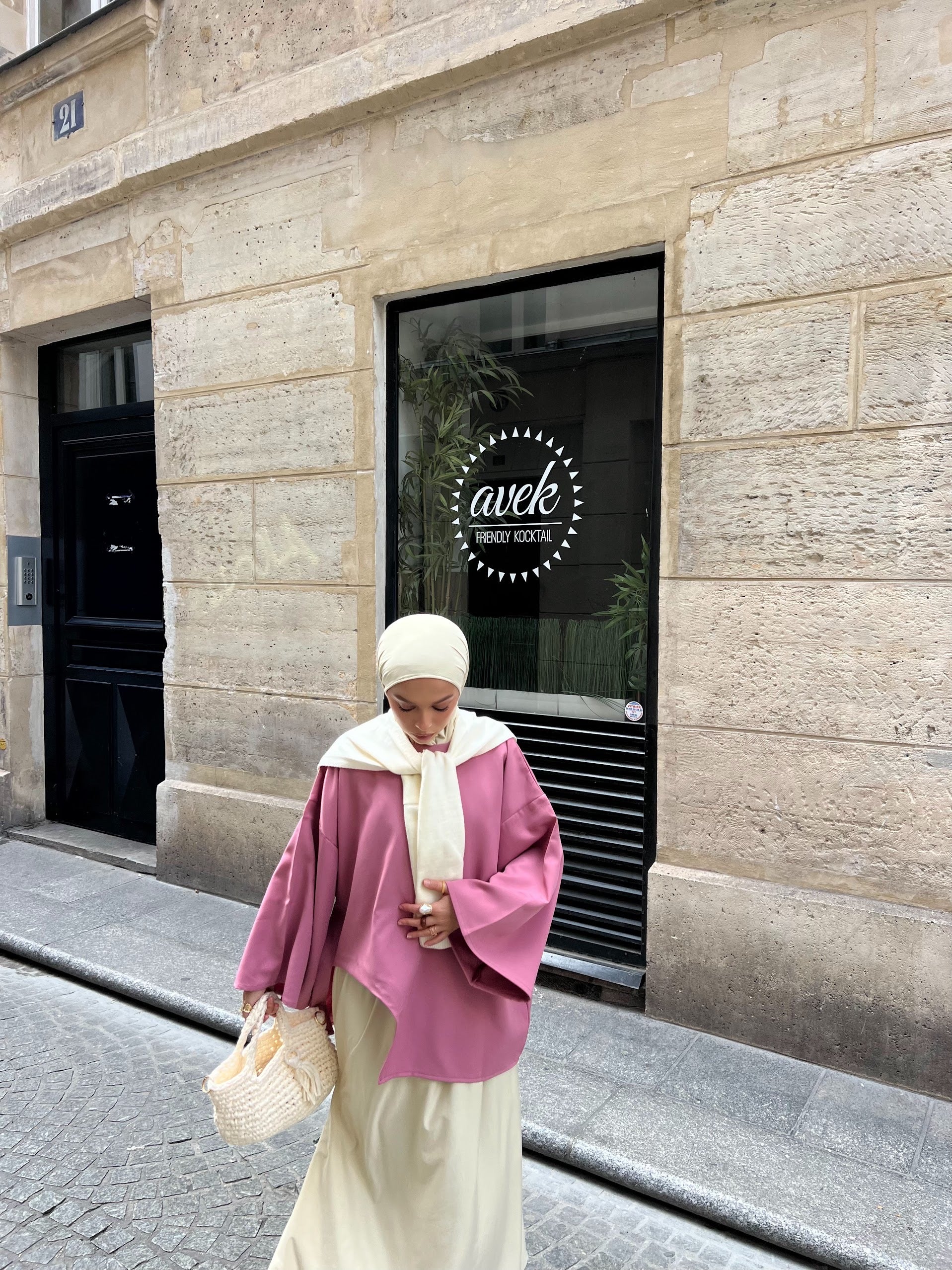 T-shirt Oversize Vieux Rose