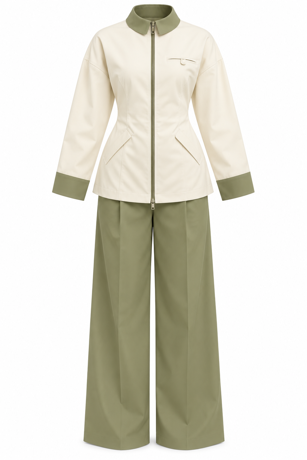 Ensemble Rania - Beige-Kaki