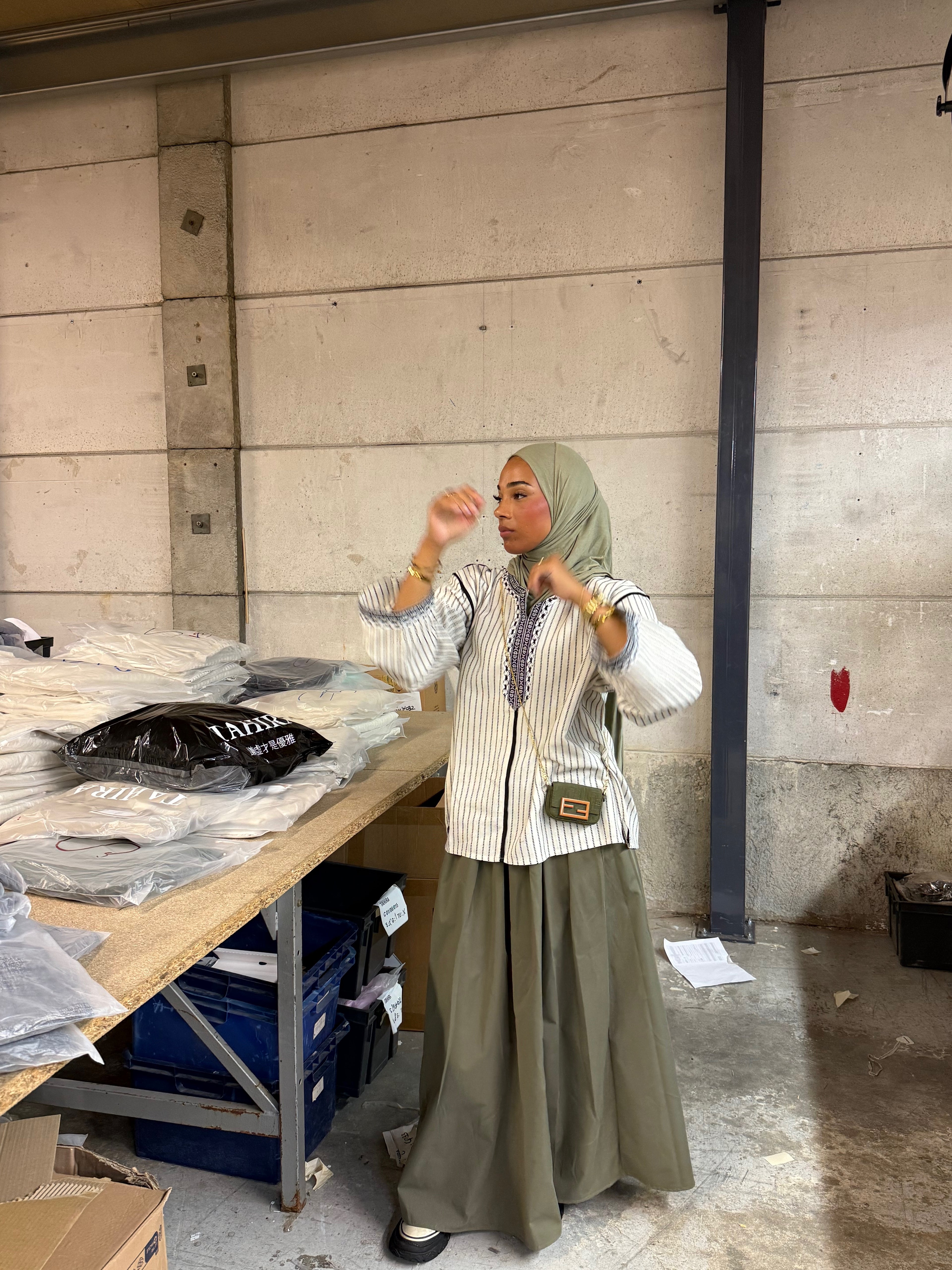 Blouse Marrakech ( col noir )