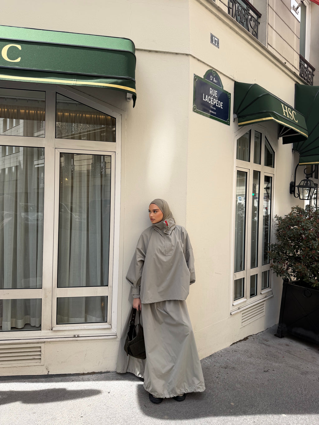 Ensemble Alicante Taupe-Vert d'eau