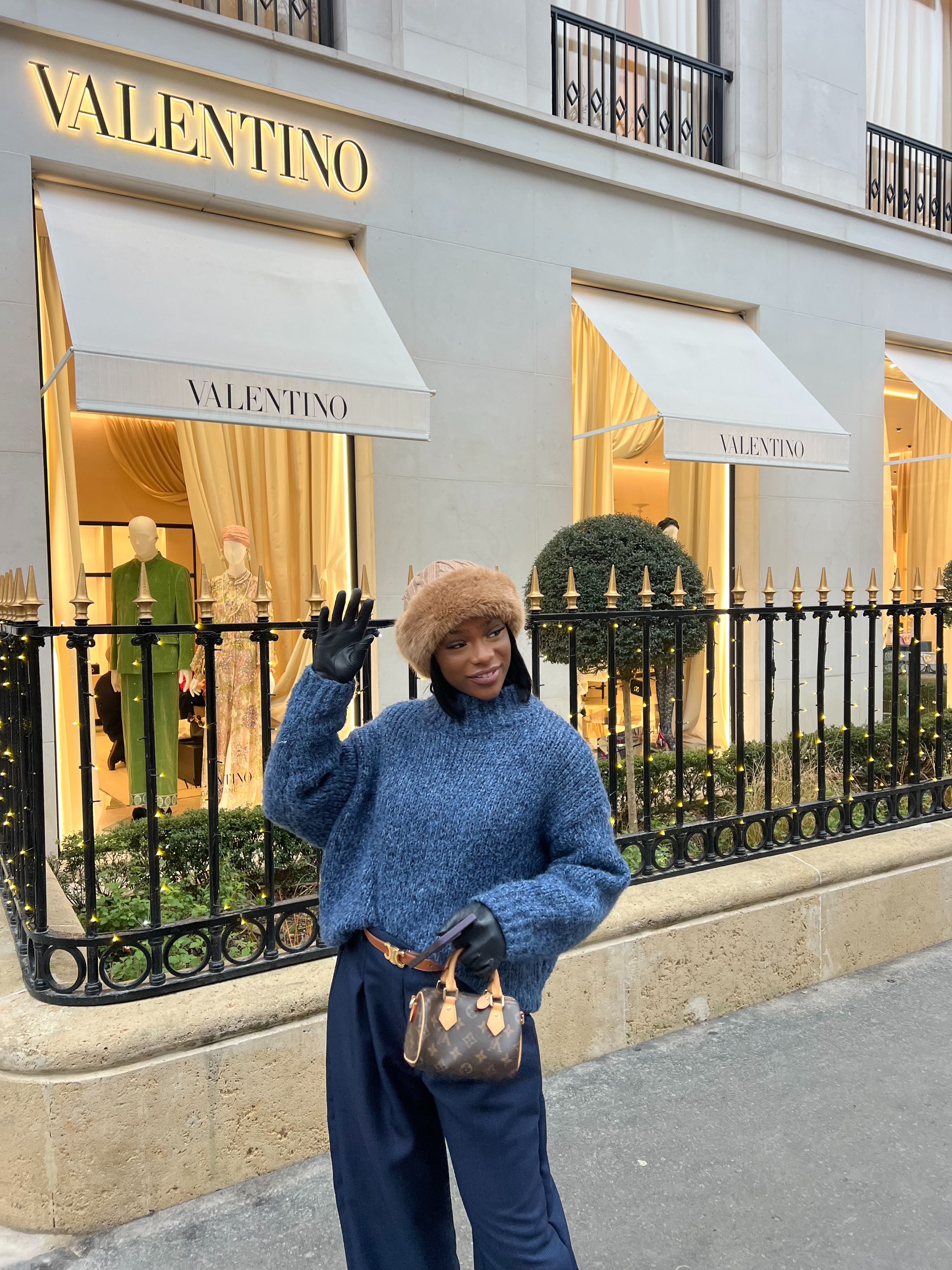 Pantalon Pince Bleu à Carreaux