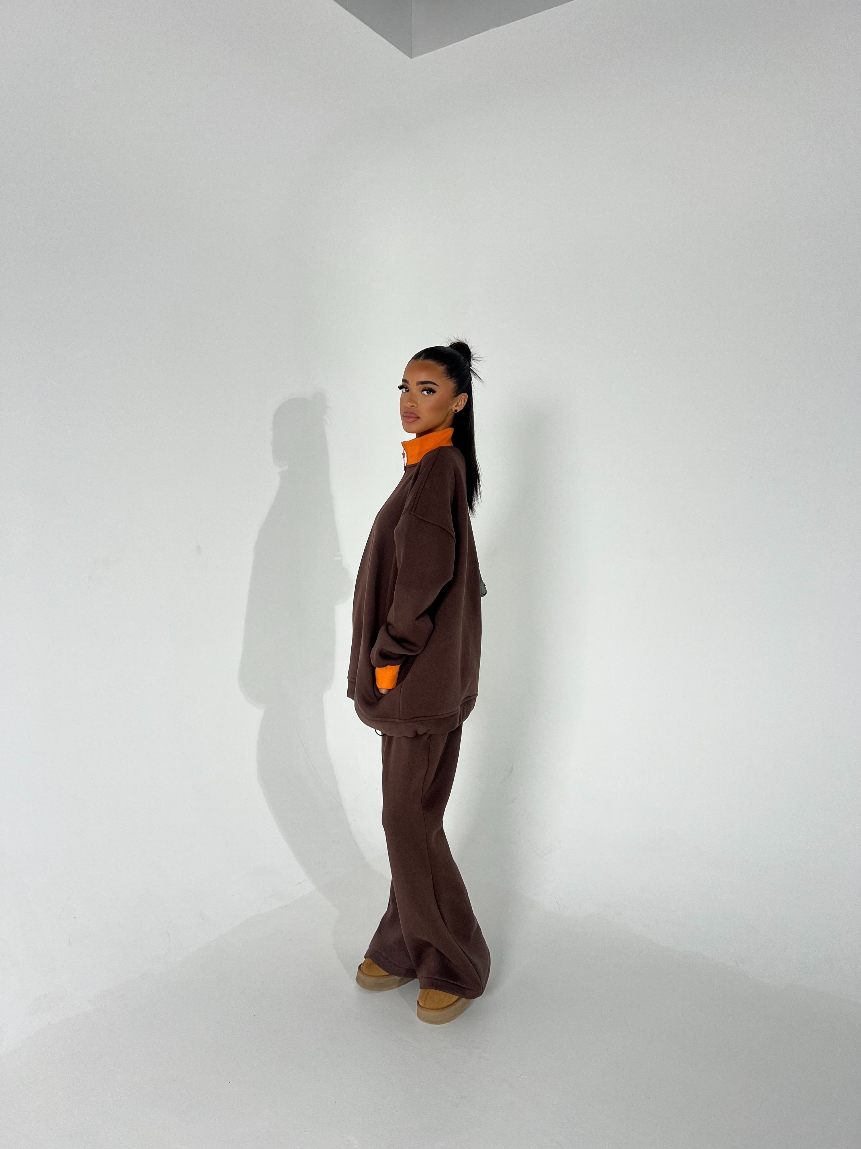 Ensemble Vichy Marron