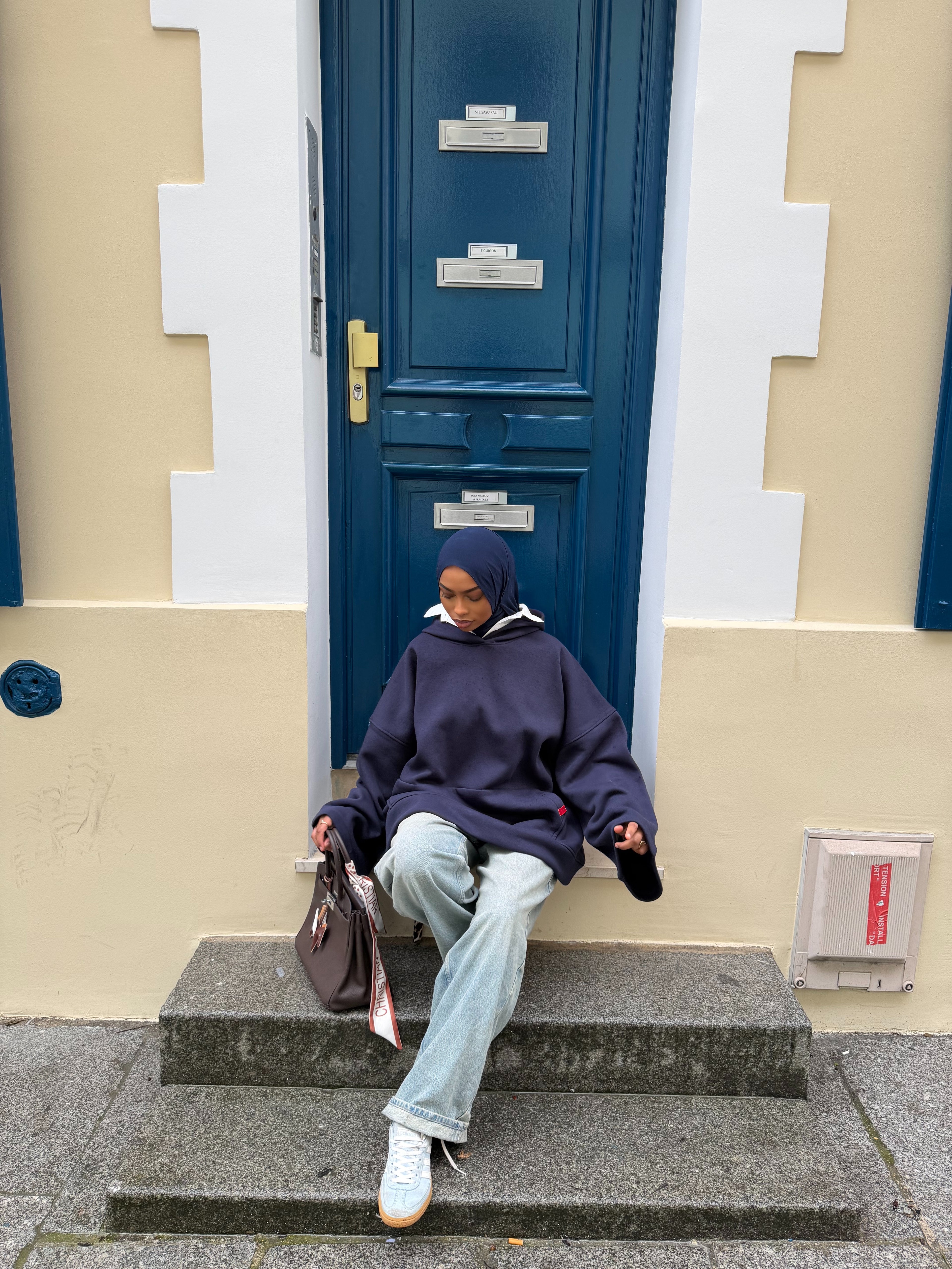 Sweat oversize Naïla Bleu nuit