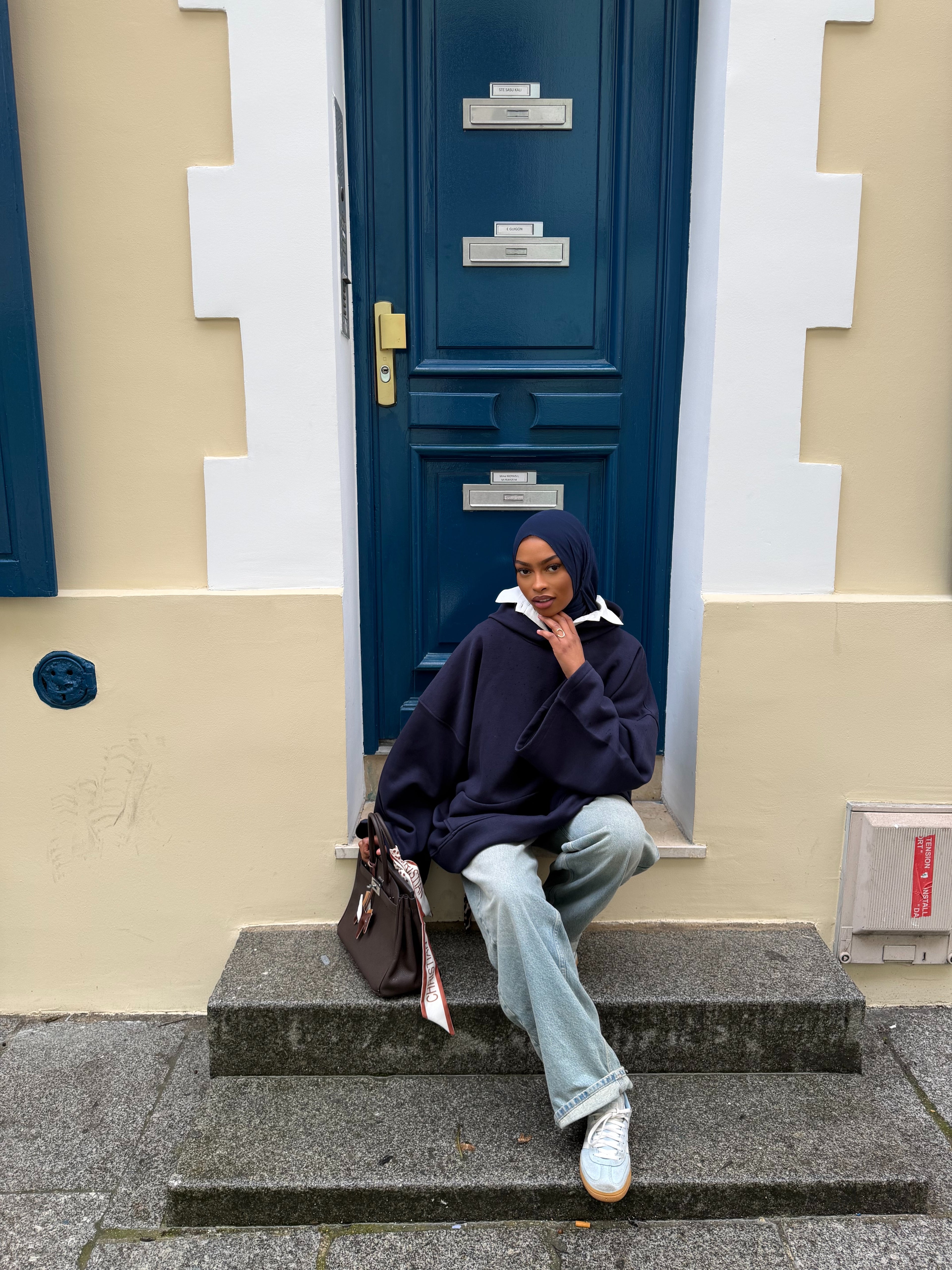 Sweat oversize Naïla Bleu nuit