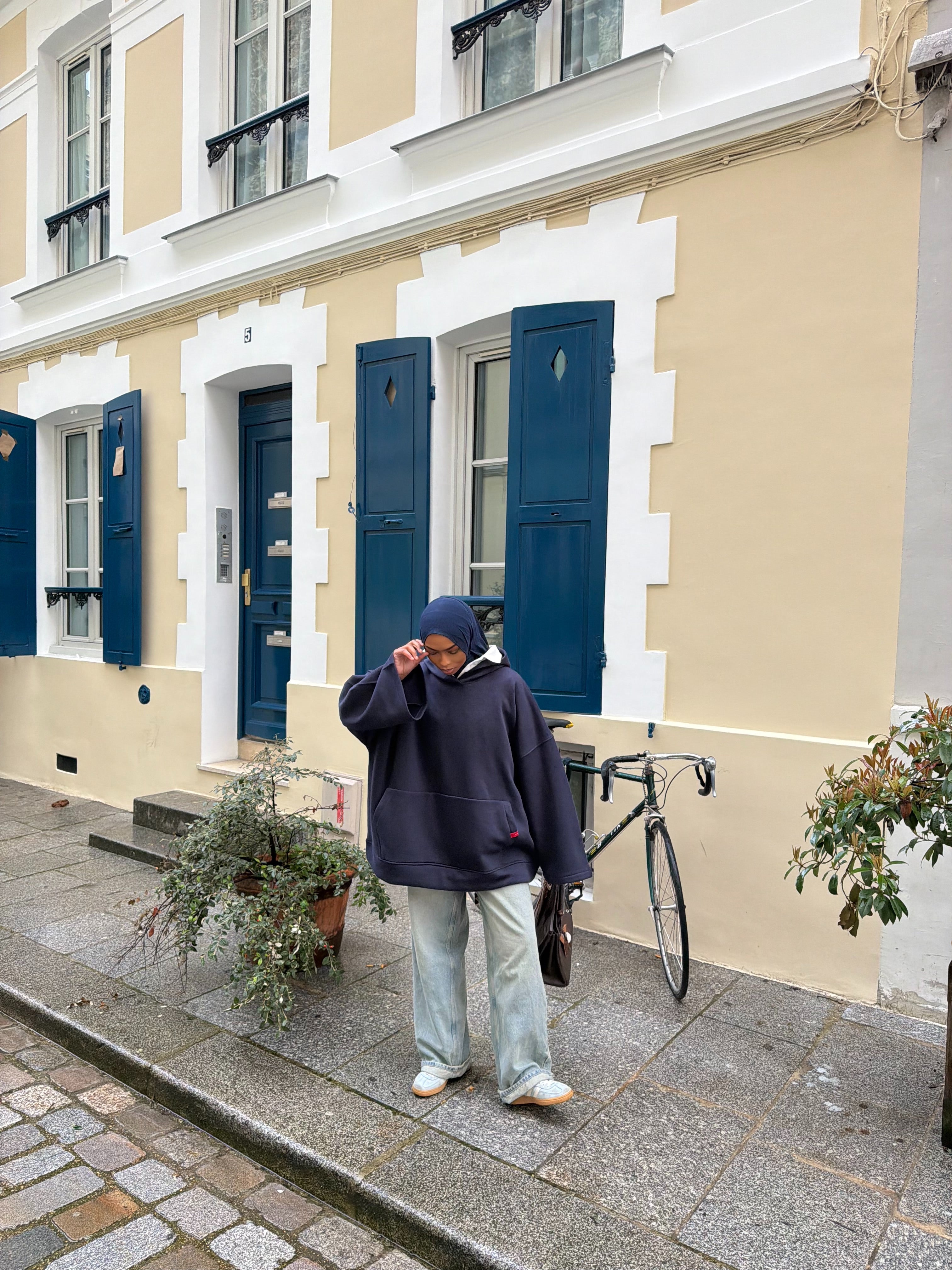 Sweat oversize Naïla Bleu nuit