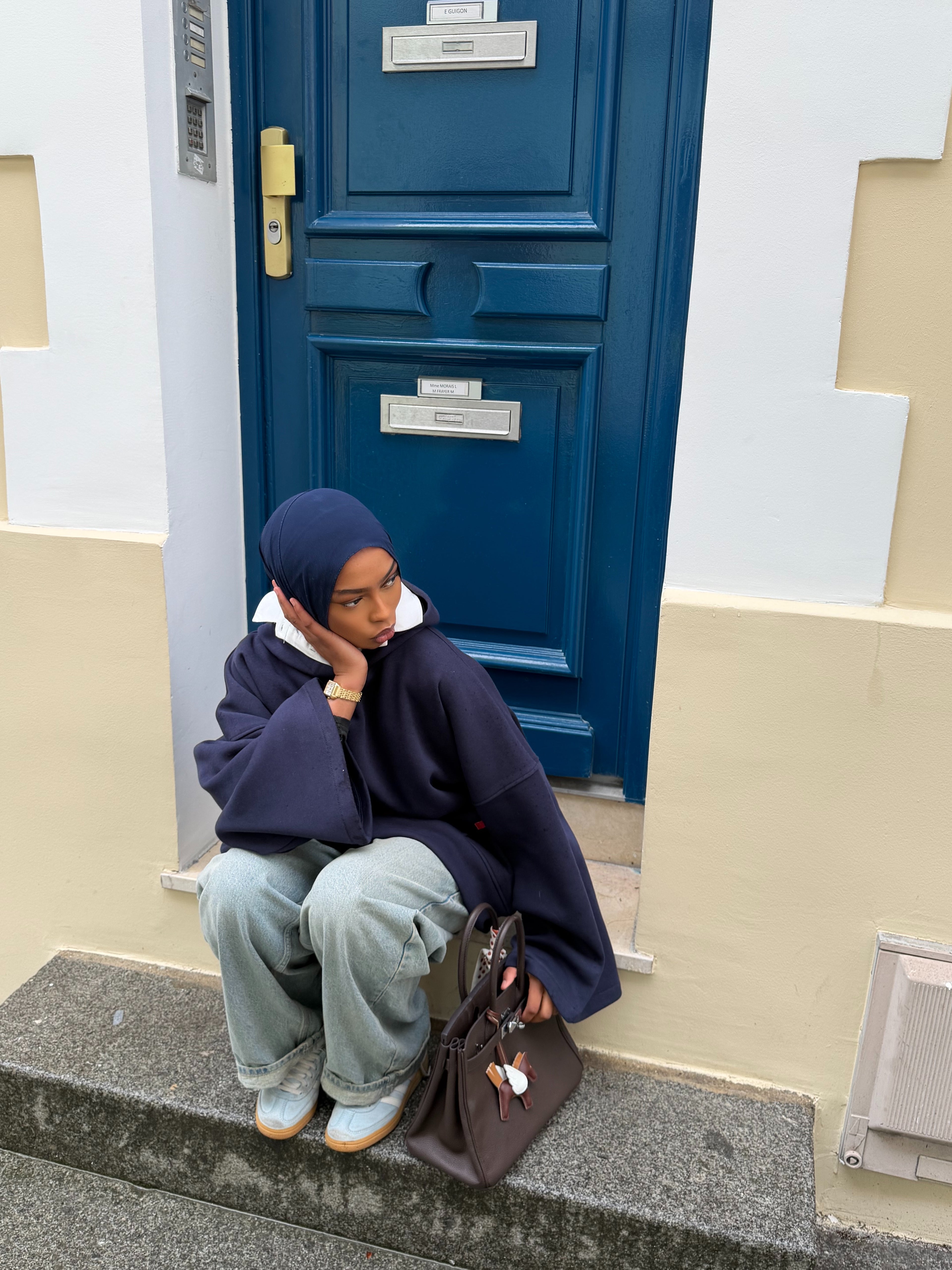 Sweat oversize Naïla Bleu nuit