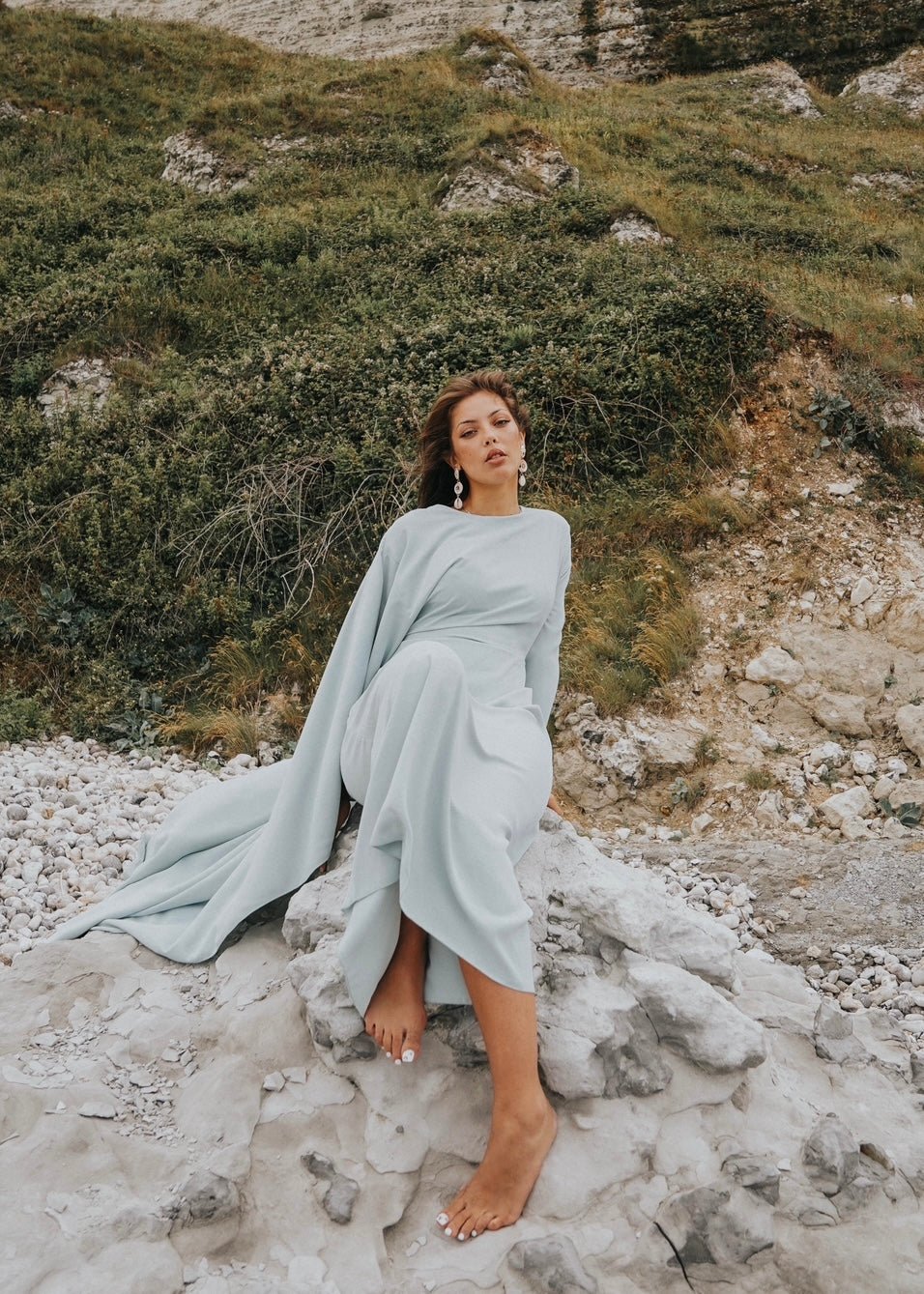 AAbaya Équinoxe Bleu Pale Vert Eau - TAHIRA
