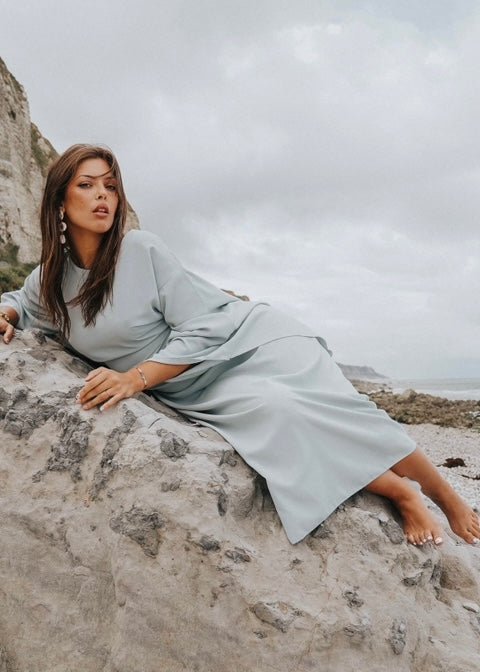 AAbaya Équinoxe Bleu Pale Vert Eau - TAHIRA