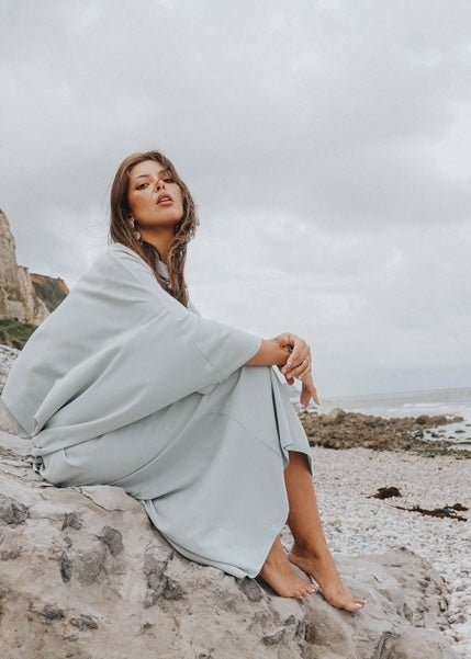 AAbaya Équinoxe Bleu Pale Vert Eau - TAHIRA