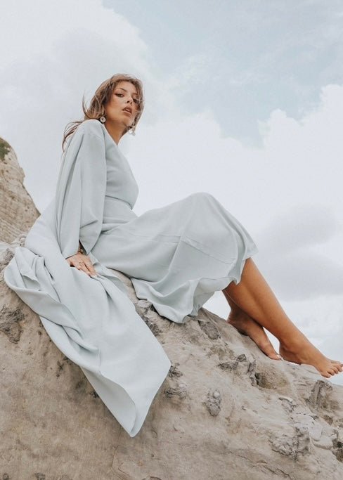 AAbaya Équinoxe Bleu Pale Vert Eau - TAHIRA
