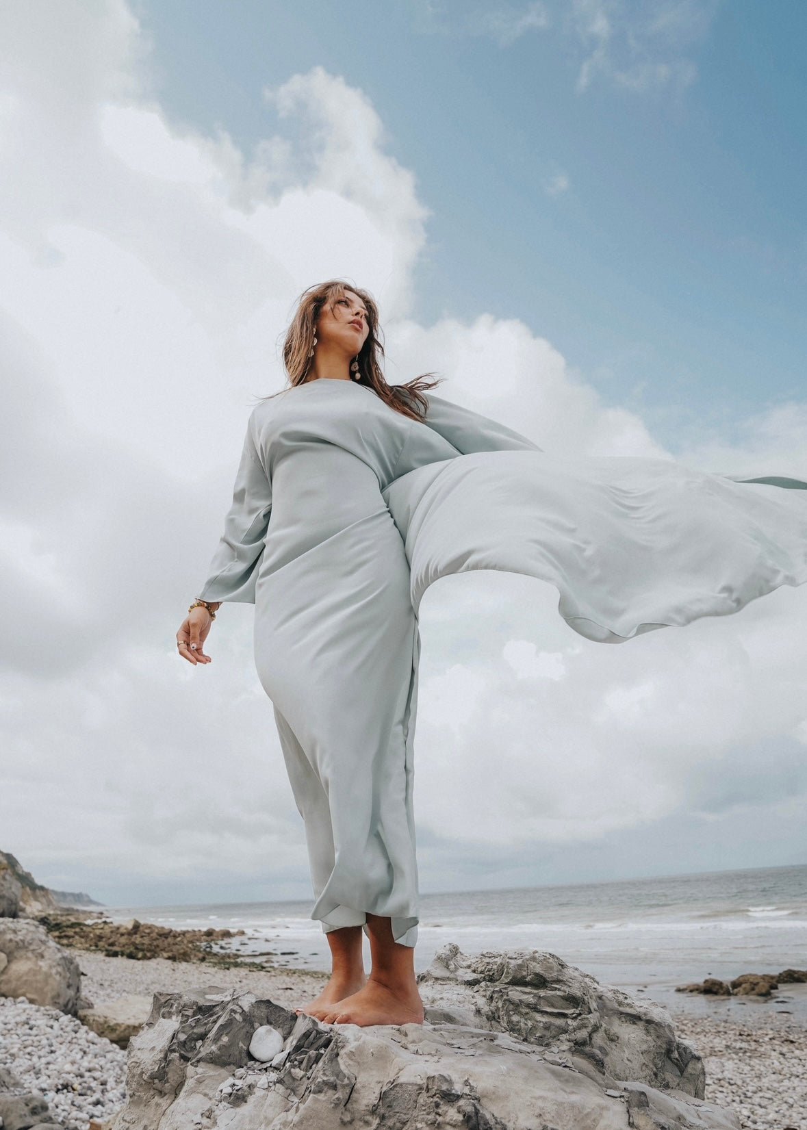 AAbaya Équinoxe Bleu Pale Vert Eau - TAHIRA