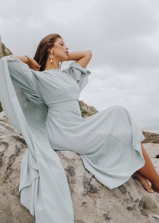 AAbaya Équinoxe Bleu Pale Vert Eau - TAHIRA