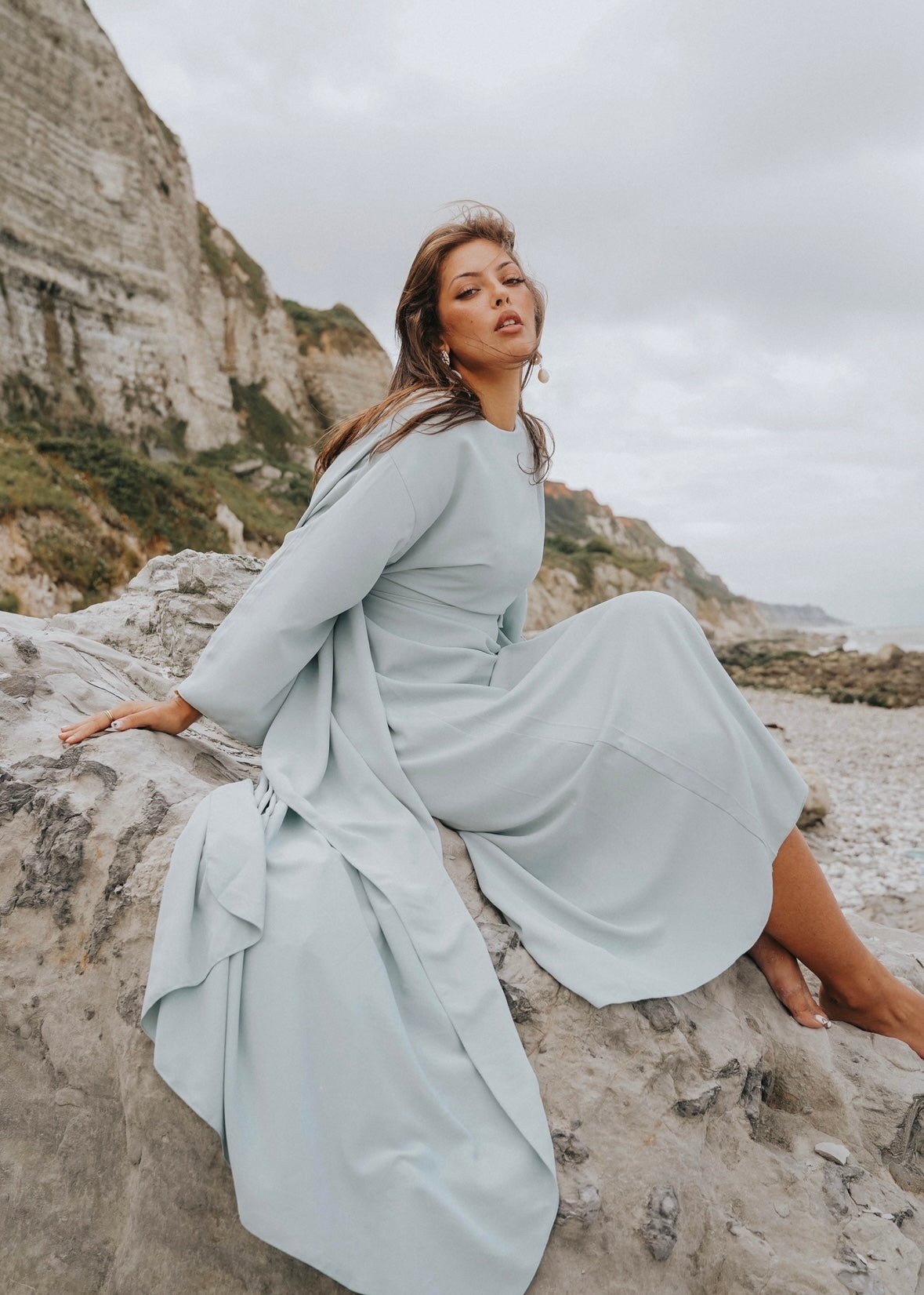 AAbaya Équinoxe Bleu Pale Vert Eau - TAHIRA
