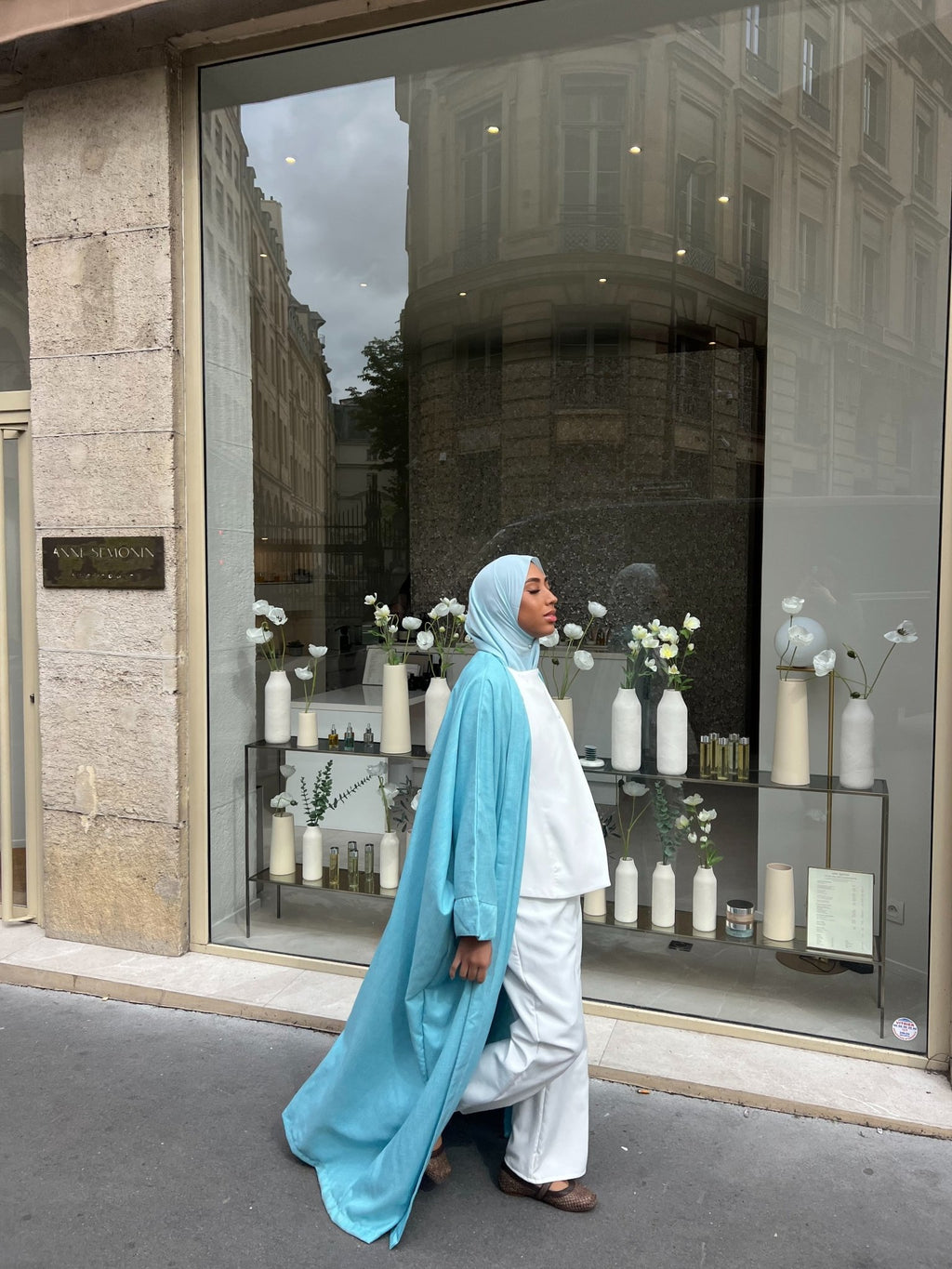 Ab Kimono Lyna Bleu Turquoise - TAHIRA