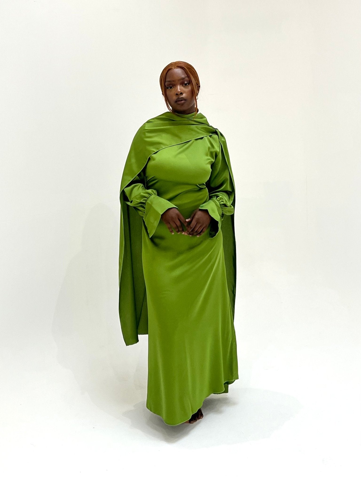 Abaya Belissima Vert Olive - TAHIRA